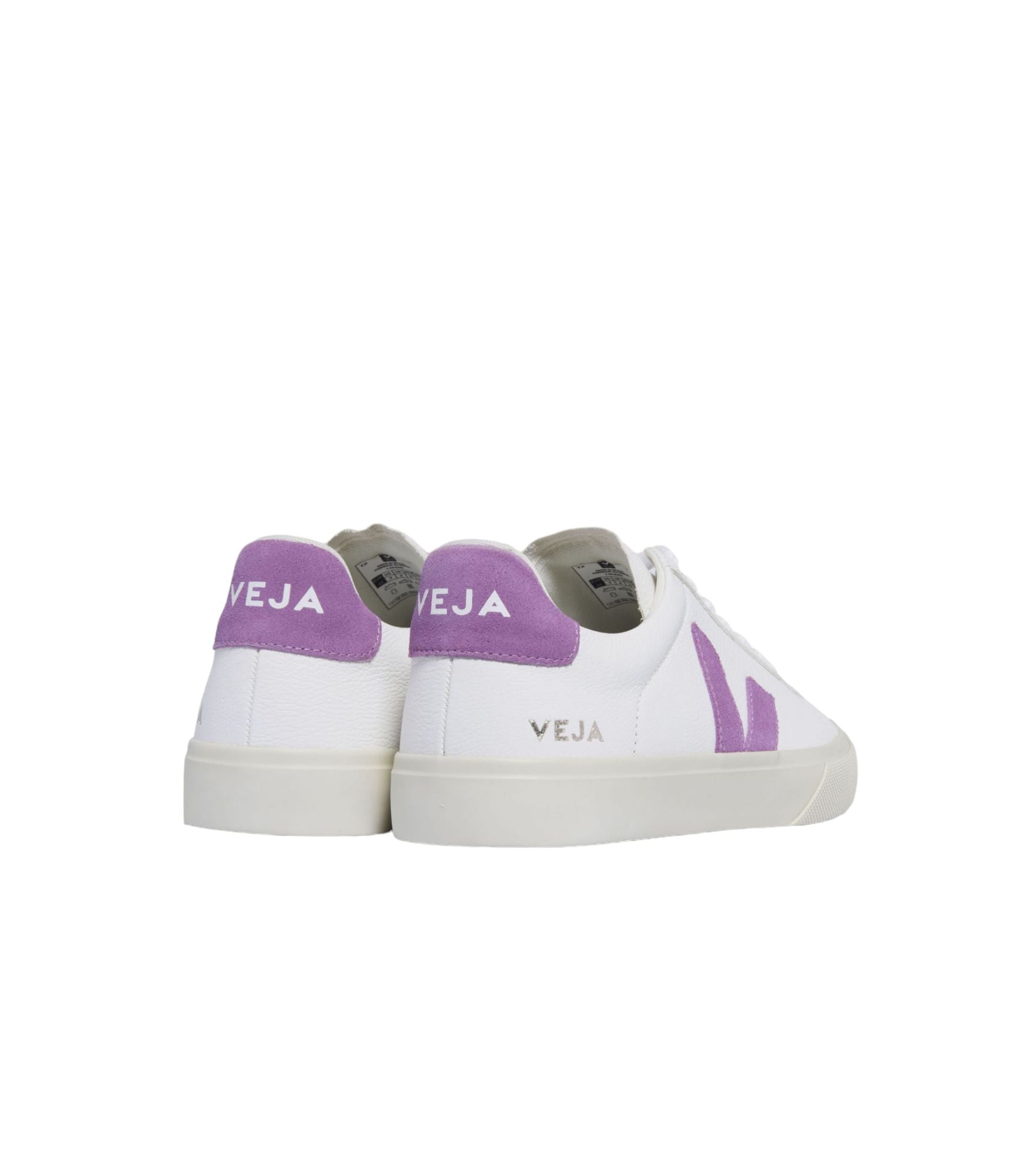 Veja | Scarpe Campo Chromfree Leather Donna White/Mulberry - Fabbrica Ski Sises
