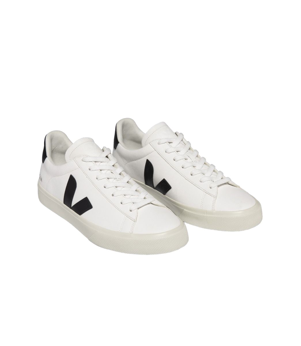 Veja | Scarpe Campo Chromfree Leather Uomo White/Black - Fabbrica Ski Sises