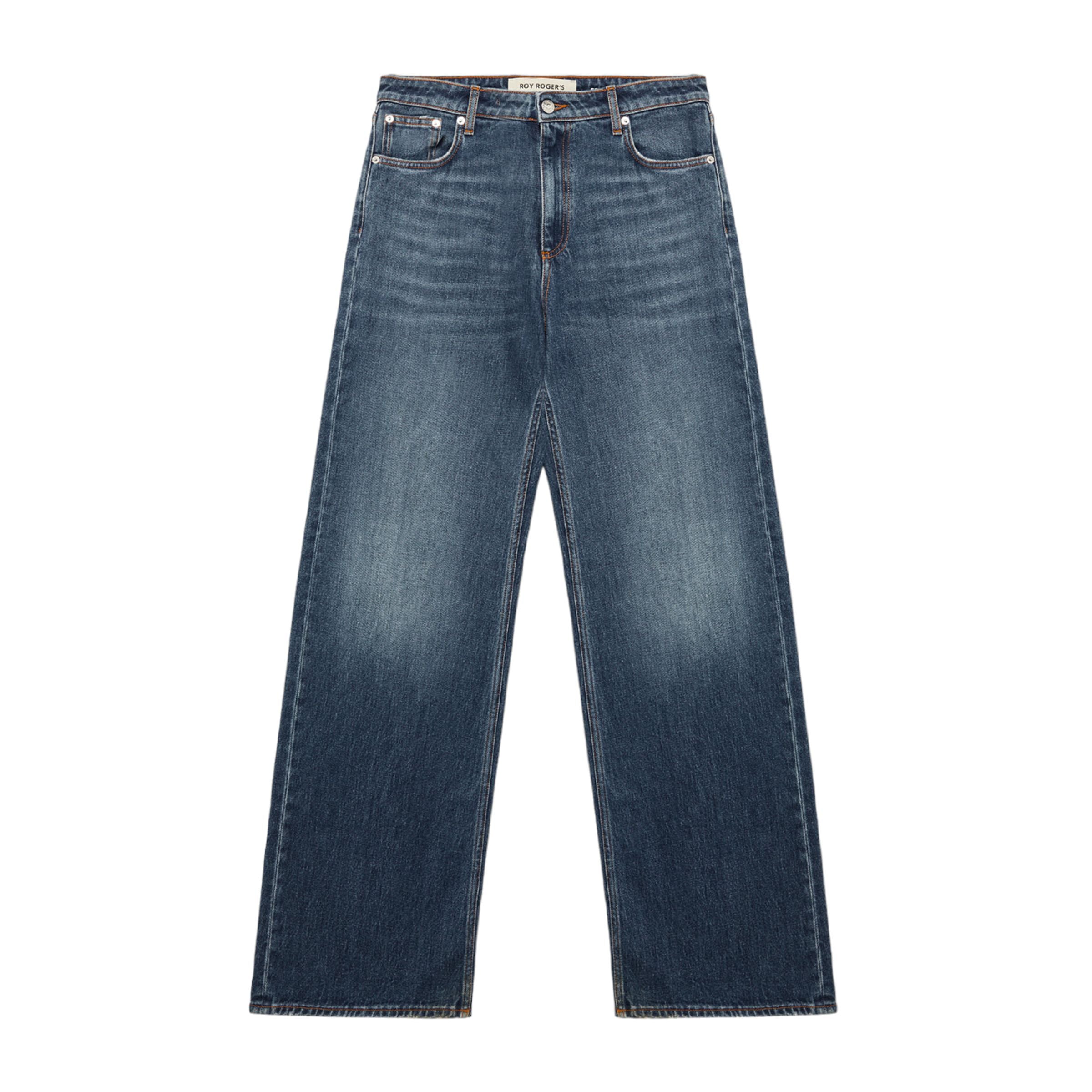 Roy Rogers | Pantaloni Super Wide Donna Denim - Fabbrica Ski Sises
