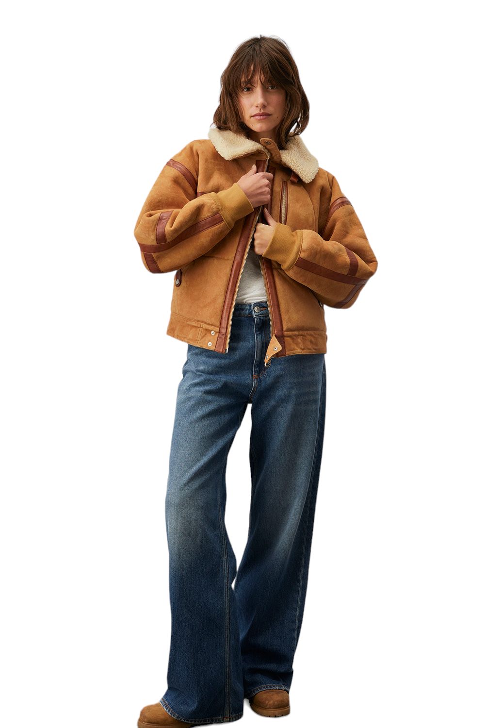 Roy Rogers | Pantaloni Super Wide Donna Denim - Fabbrica Ski Sises