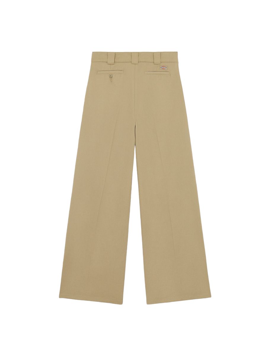 Dickies | Pantaloni Wide Leg Work Donna Khaki - Fabbrica Ski Sises