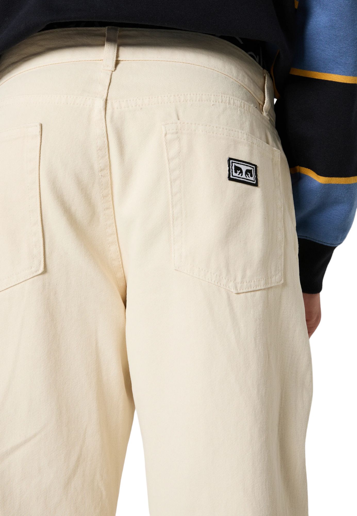 Obey | Pantaloni Hardwork Carpenter Uomo Unbleached - Fabbrica Ski Sises