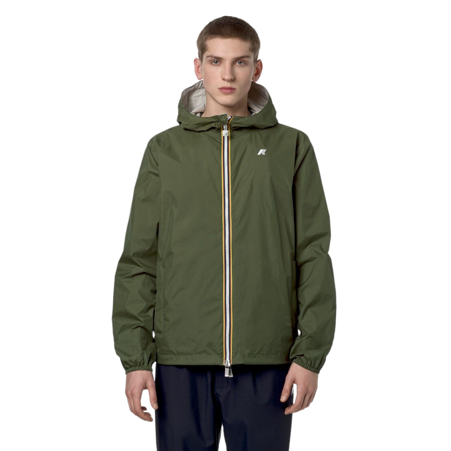 Kway | Giacca Jake Eco Plus Reversible Uomo Green/Beige - Fabbrica Ski Sises