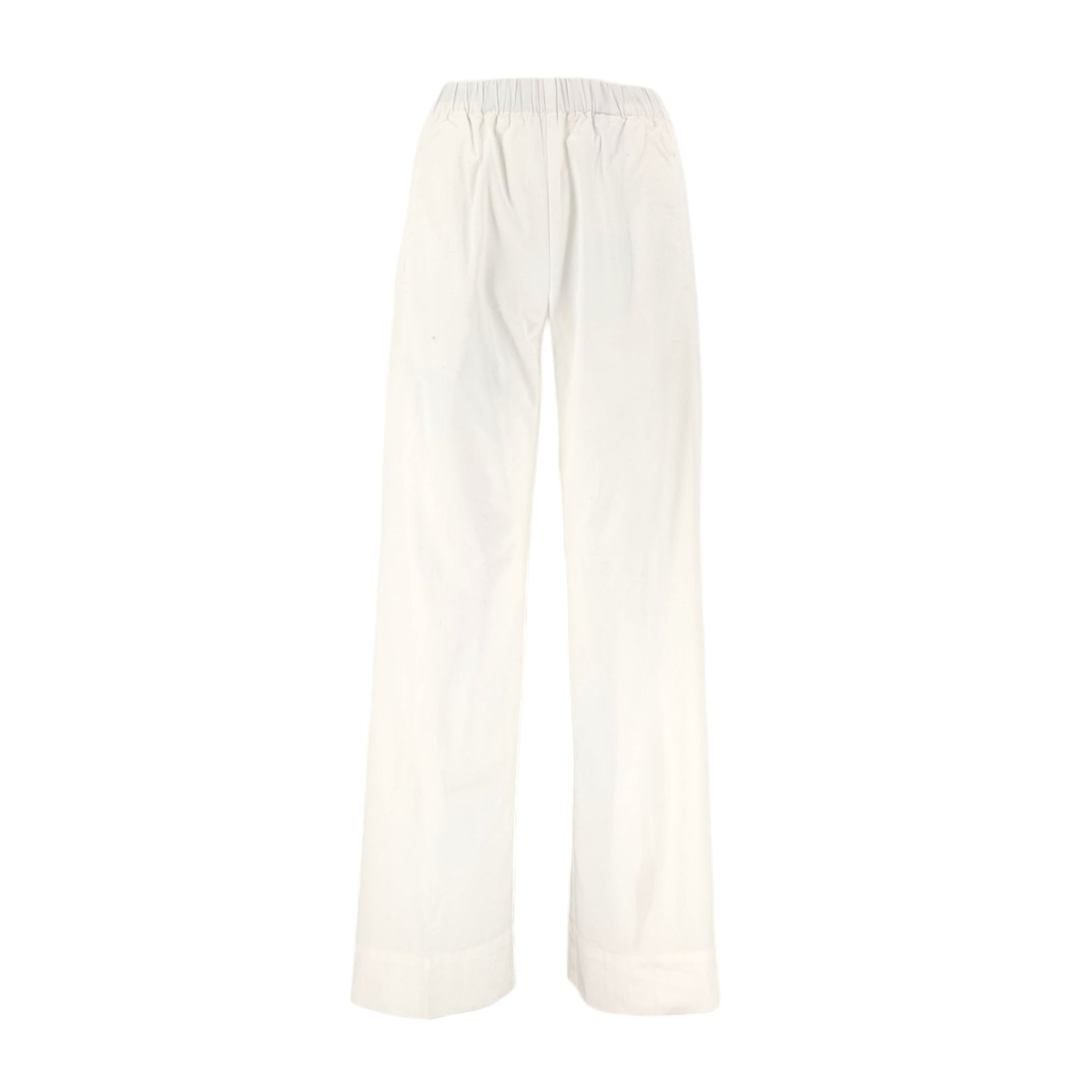True Nyc | Pantaloni Pensil Light Gabardina Donna Ivory - Fabbrica Ski Sises