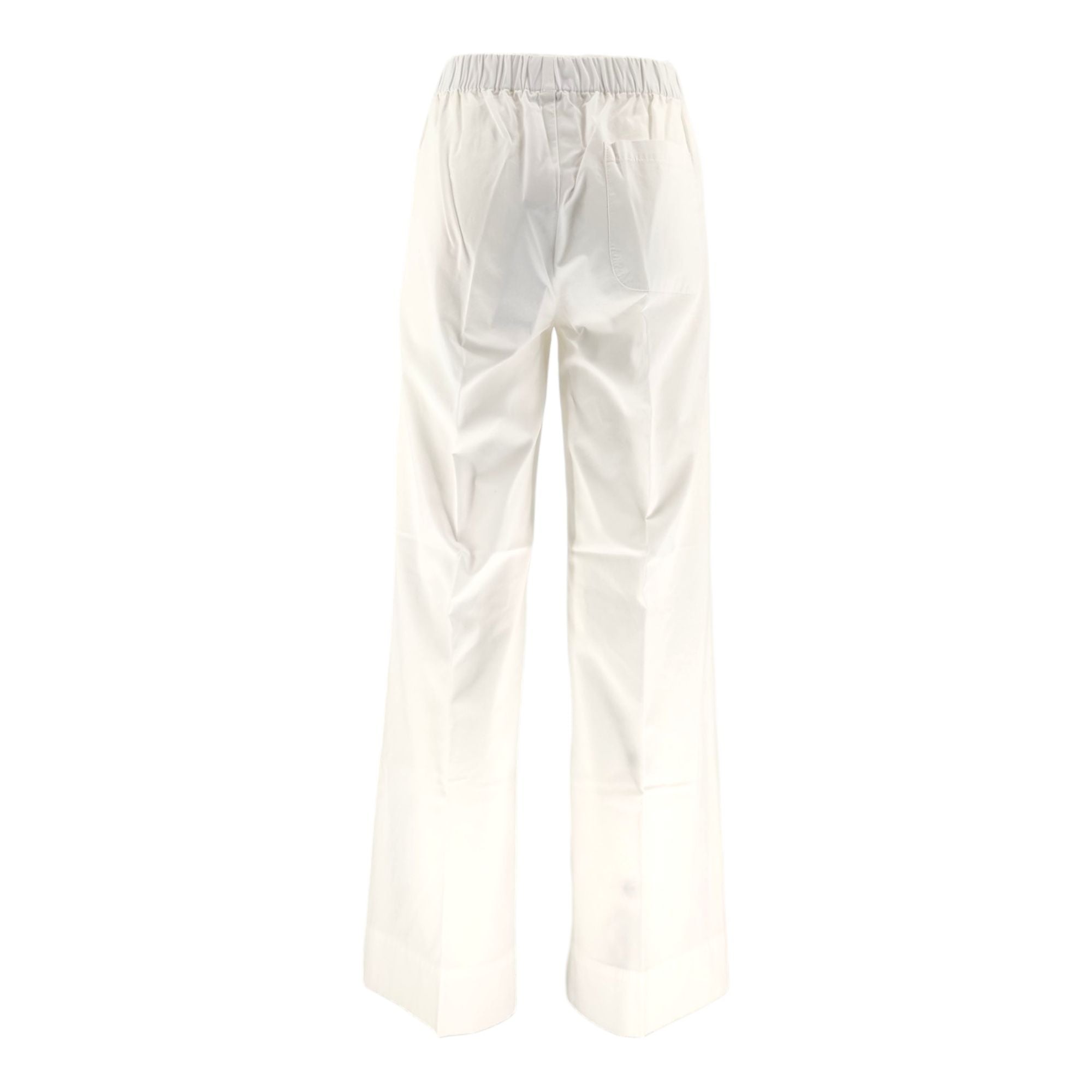 True Nyc | Pantaloni Pensil Light Gabardina Donna Ivory - Fabbrica Ski Sises