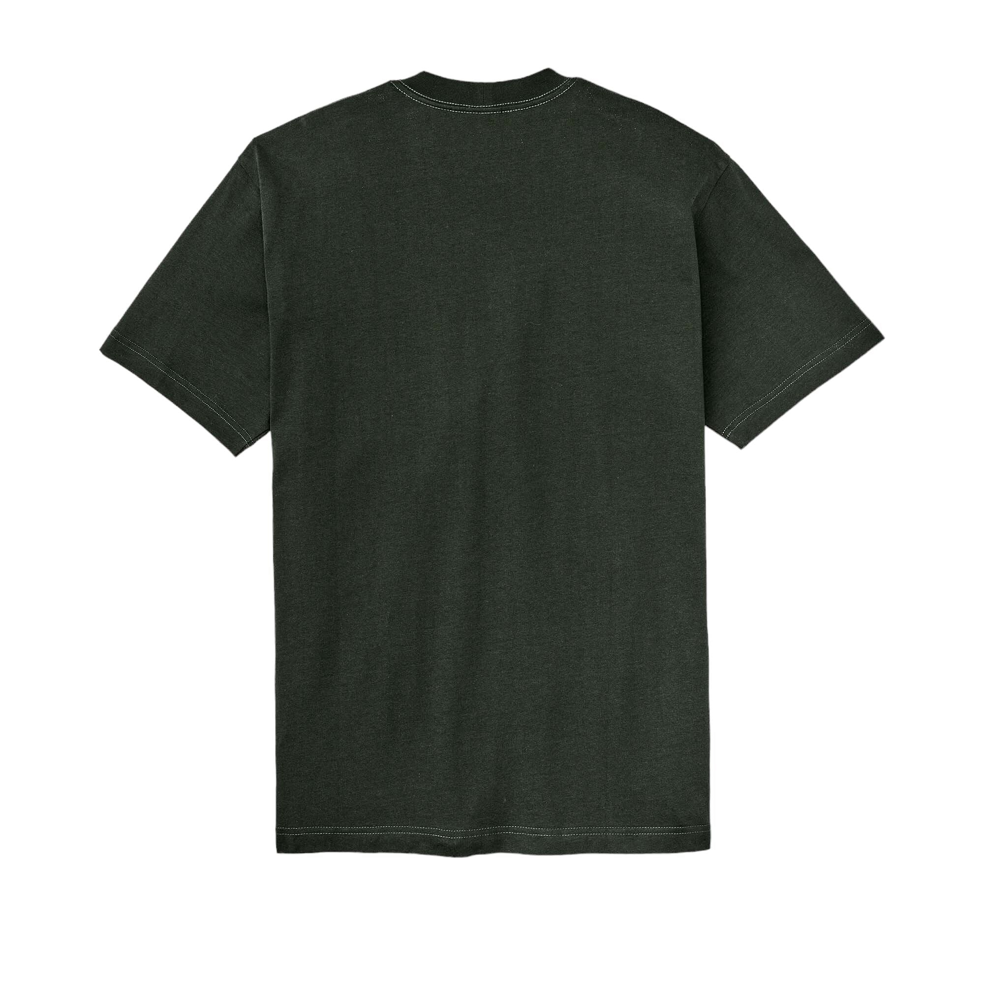 Filson | T-shirt Embroidered Pocket Uomo Dark Timber Diamond - Fabbrica Ski Sises