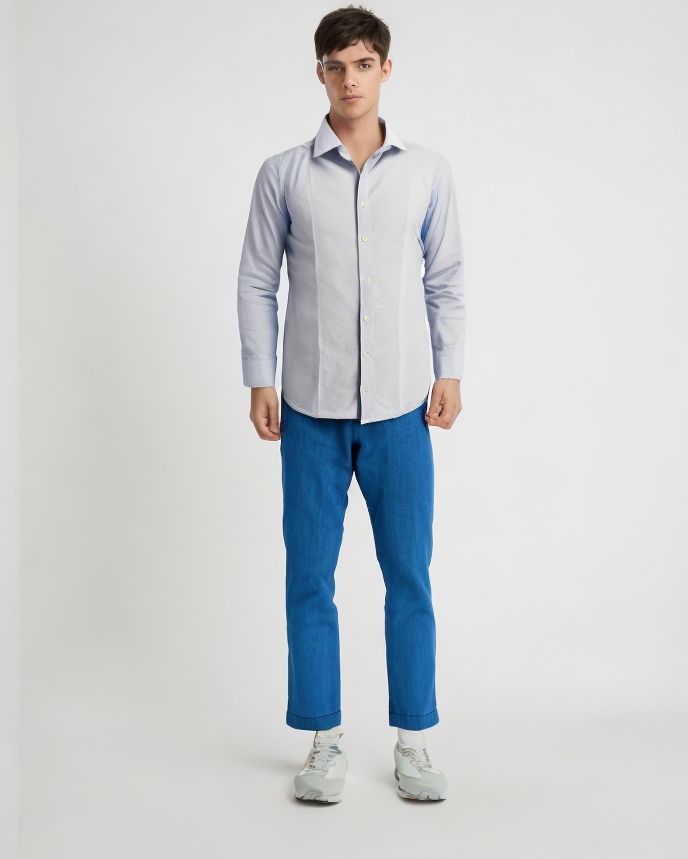White Sand | Pantaloni Greg Jeans Uomo Blue Denim - Fabbrica Ski Sises