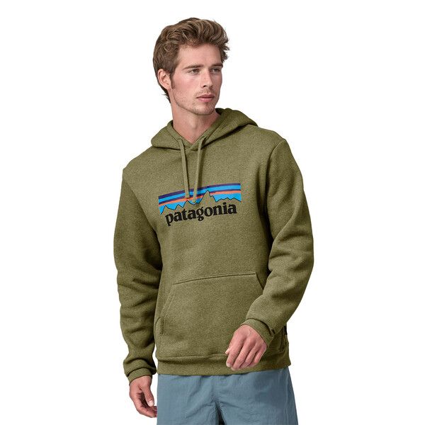 Patagonia | Maglia P-6 Logo Uprisal Hoody Buckhorn Green - Fabbrica Ski Sises