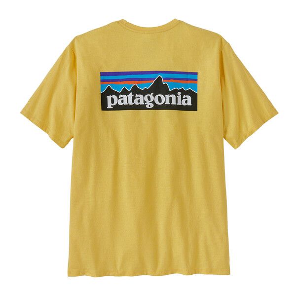 Patagonia | T-shirt P-6 Logo Responsibili Uomo Milled Yellow - Fabbrica Ski Sises