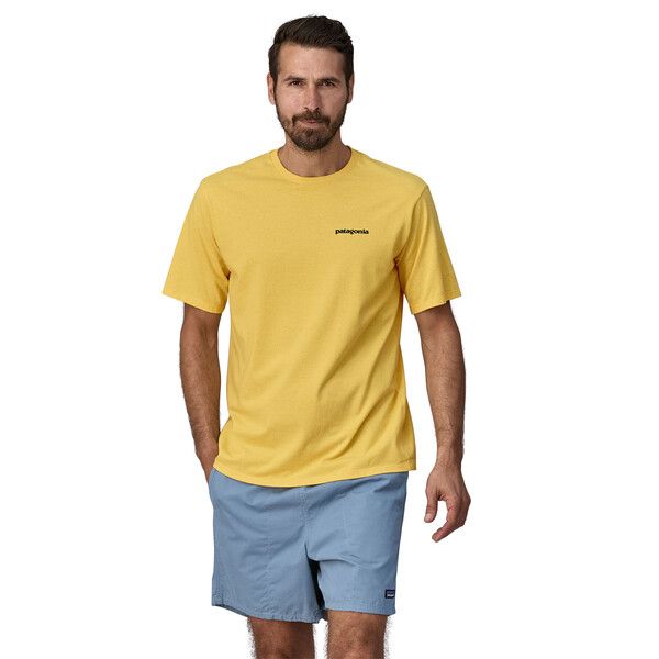 Patagonia | T-shirt P-6 Logo Responsibili Uomo Milled Yellow - Fabbrica Ski Sises