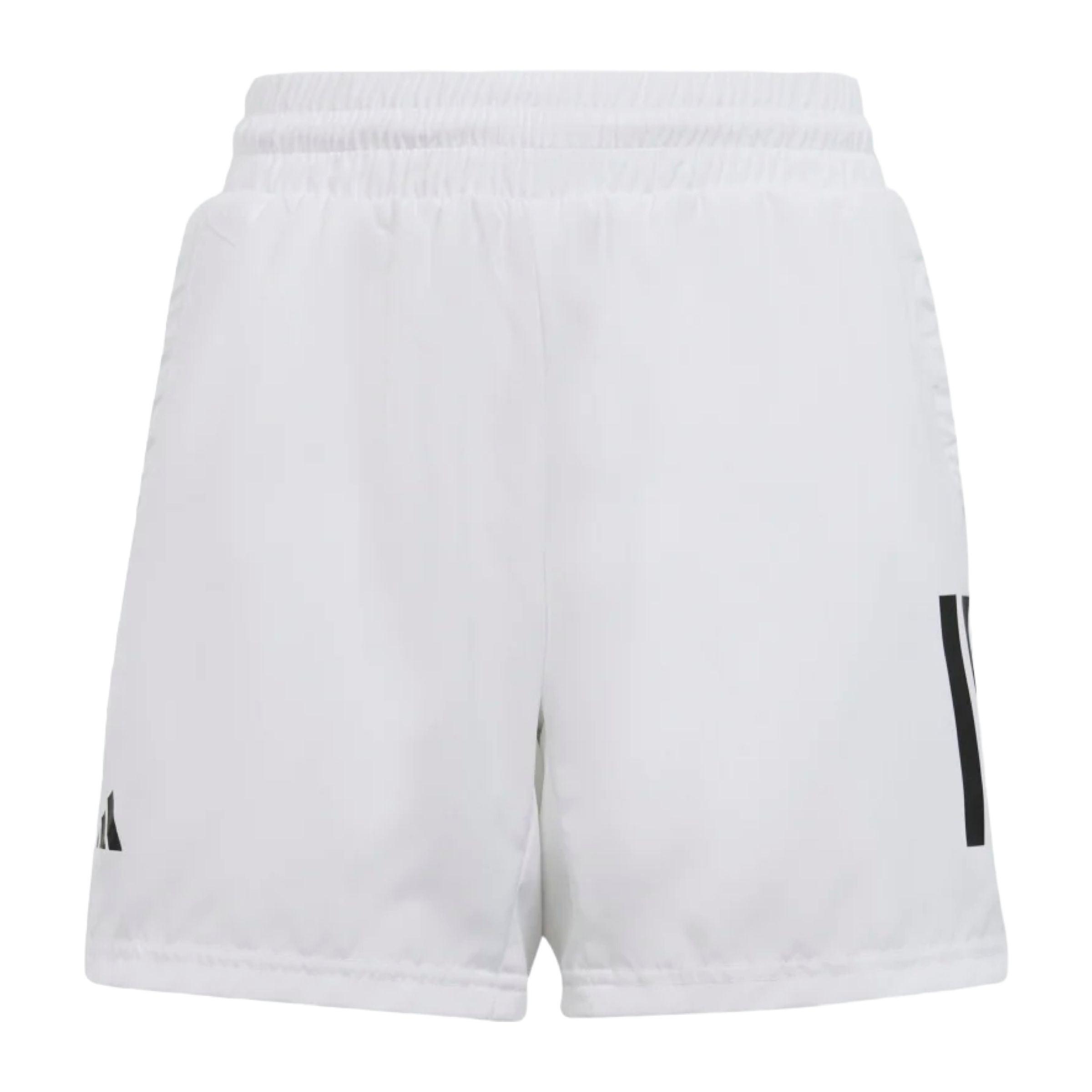 Adidas | Pantaloncini Club 3 Stripes Bambino White - Fabbrica Ski Sises