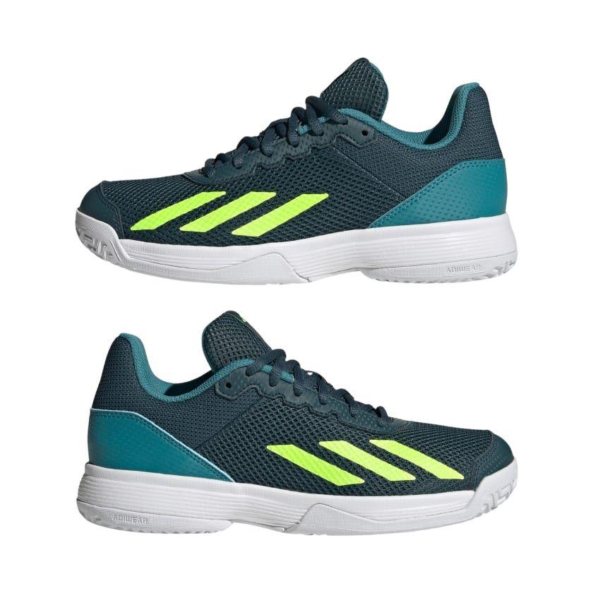 Adidas | Scarpe Courtflash Junior Arctic Night/Lucid Lemon/Arctic Fusion - Fabbrica Ski Sises