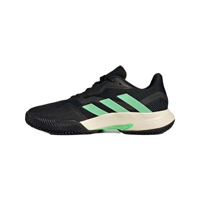 Adidas | Scarpe da Tennis CourtJam Control Clay Uomo Core Black/Beam Green/Beam Yellow - Fabbrica Ski Sises