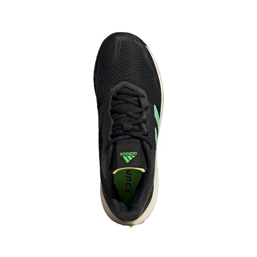 Adidas | Scarpe da Tennis CourtJam Control Clay Uomo Core Black/Beam Green/Beam Yellow - Fabbrica Ski Sises