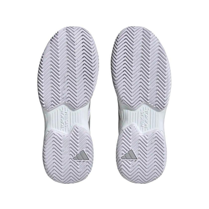 Adidas | Scarpe da Tennis CourtJam Control Donna Cloud White/Silver Metallic/Cloud White - Fabbrica Ski Sises