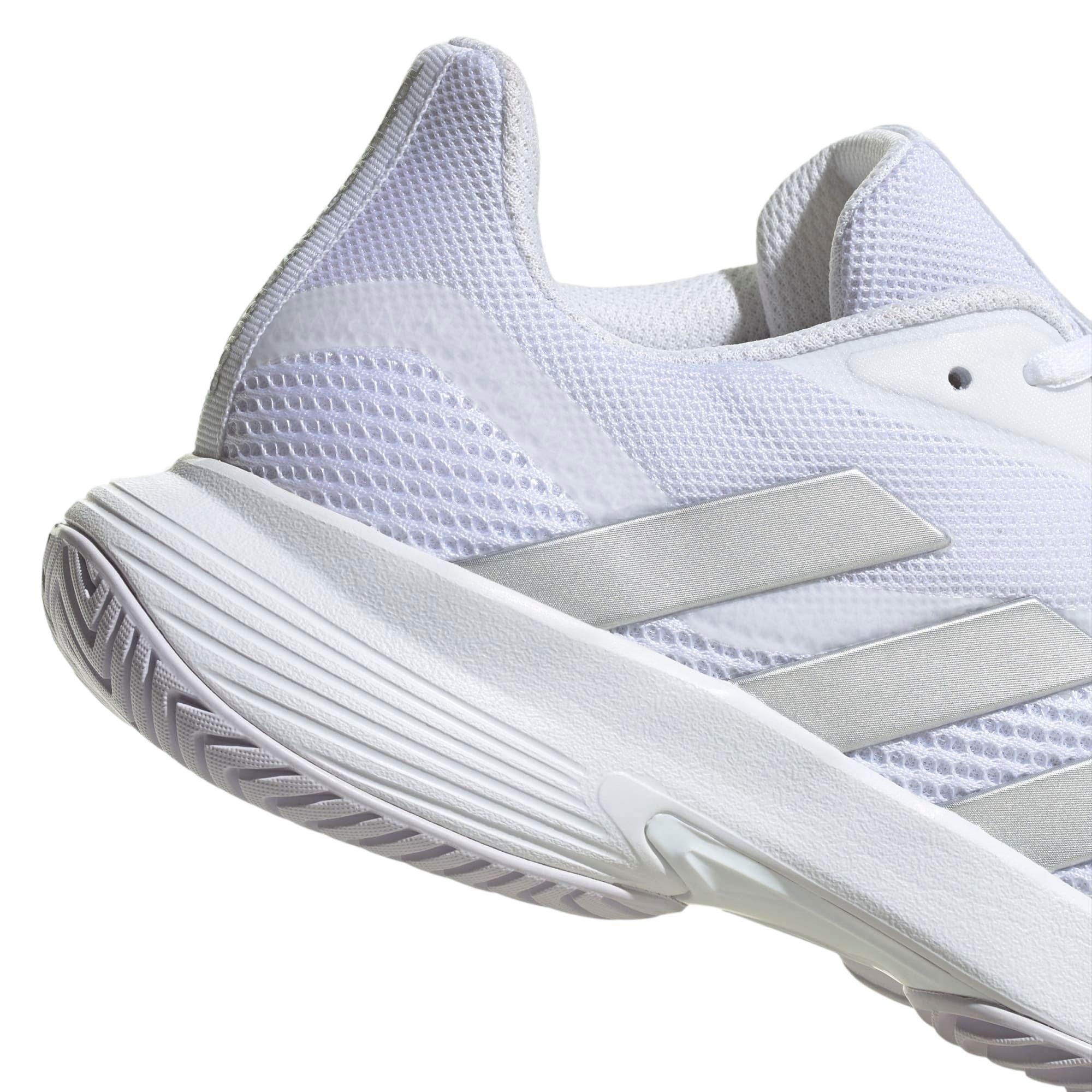 Adidas | Scarpe da Tennis CourtJam Control Donna Cloud White/Silver Metallic/Cloud White - Fabbrica Ski Sises
