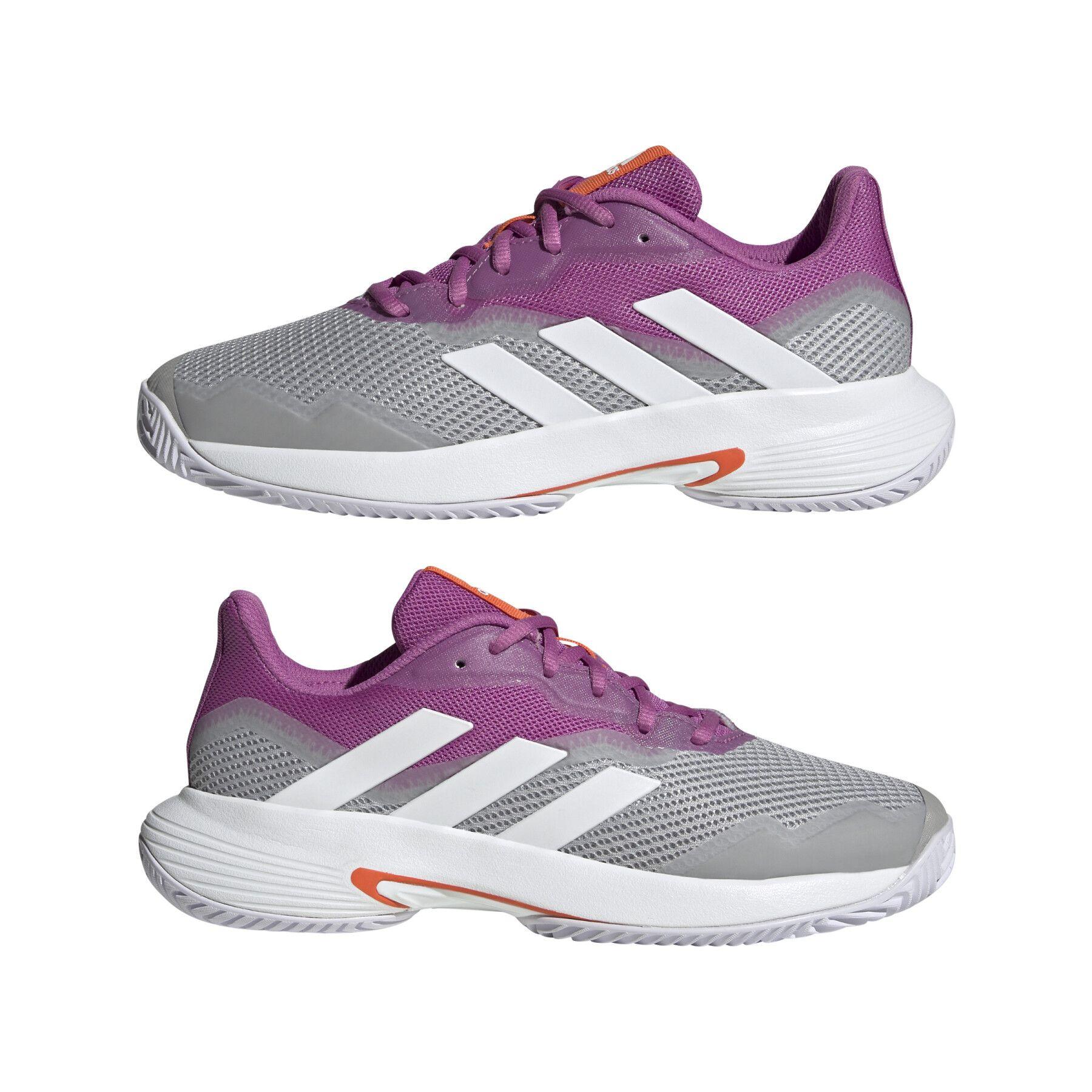 Adidas | Scarpe da Tennis CourtJam Control Donna Semi Pulse Lilla/Bianco/Grigio Due - Fabbrica Ski Sises