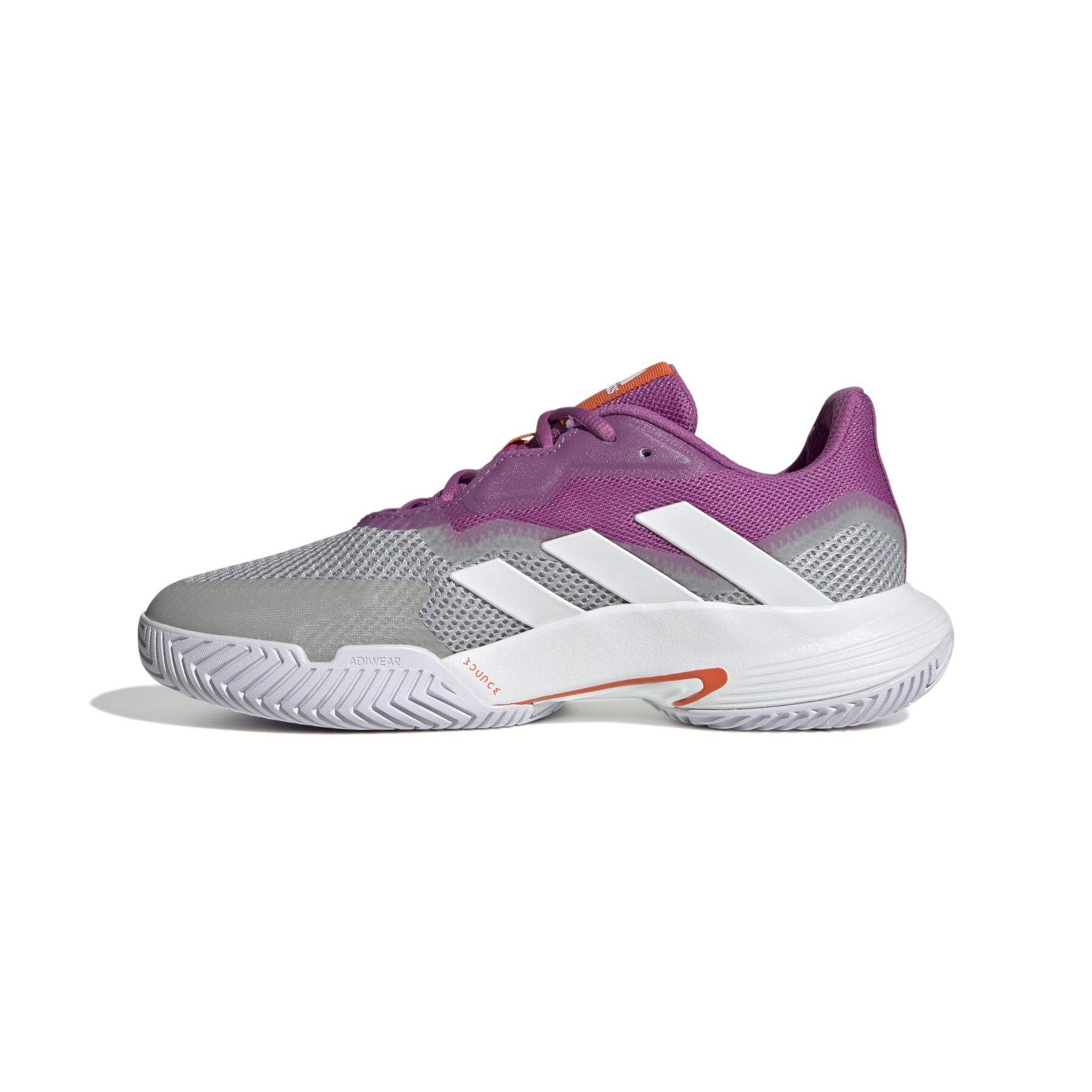 Adidas | Scarpe da Tennis CourtJam Control Donna Semi Pulse Lilla/Bianco/Grigio Due - Fabbrica Ski Sises
