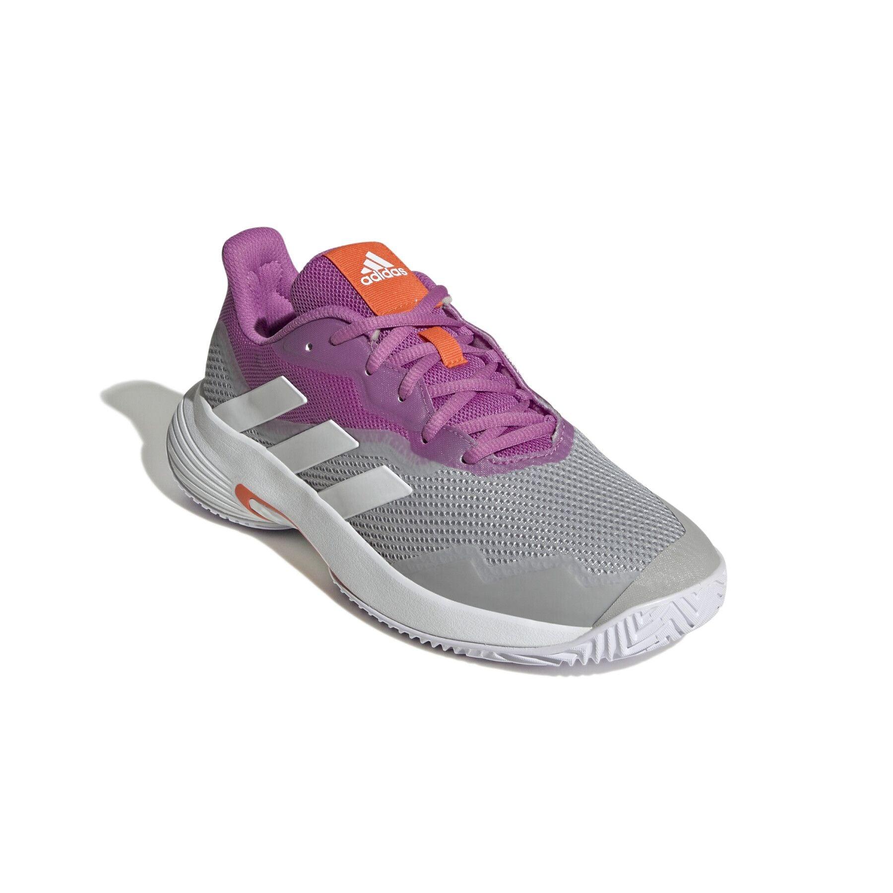 Adidas | Scarpe da Tennis CourtJam Control Donna Semi Pulse Lilla/Bianco/Grigio Due - Fabbrica Ski Sises