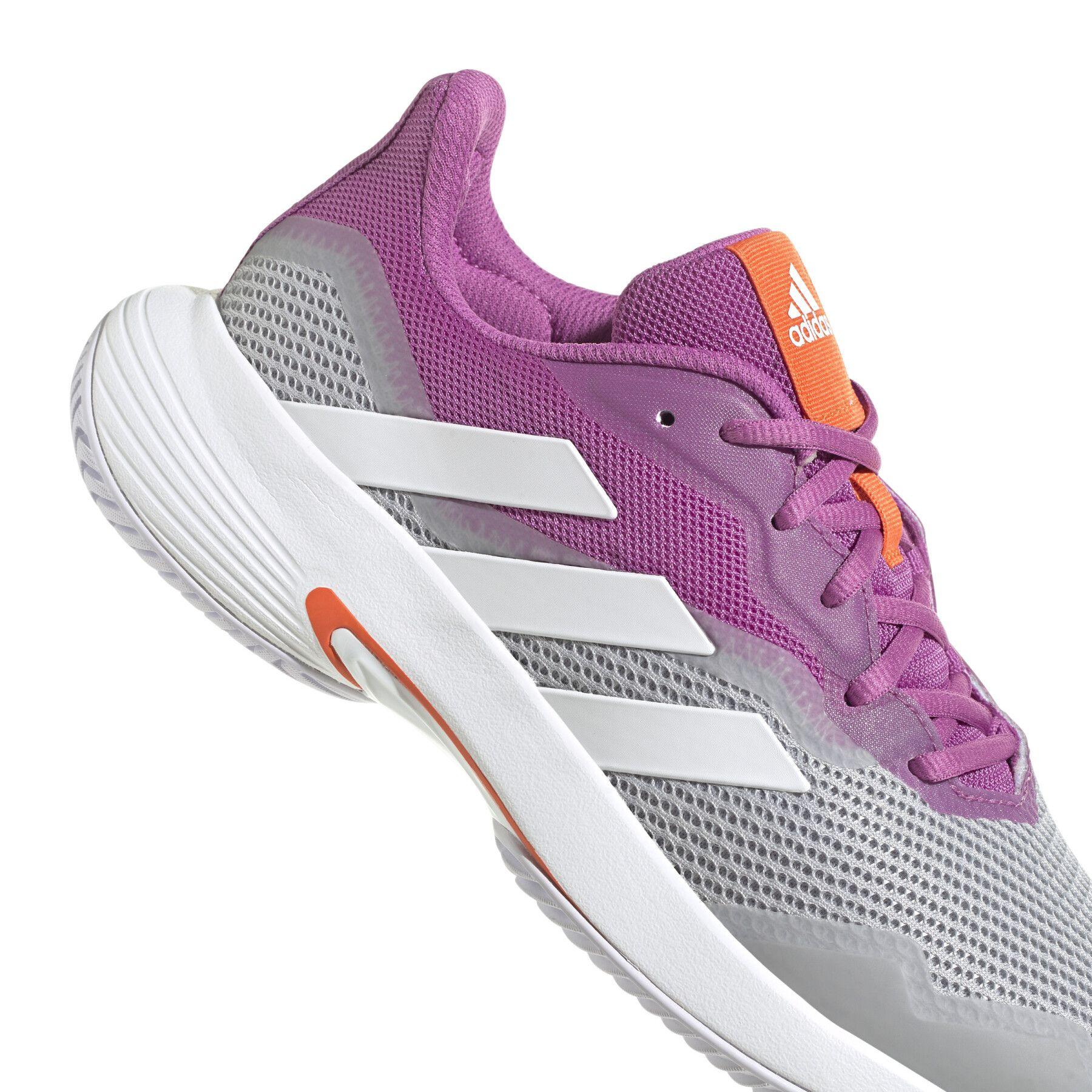 Adidas | Scarpe da Tennis CourtJam Control Donna Semi Pulse Lilla/Bianco/Grigio Due - Fabbrica Ski Sises