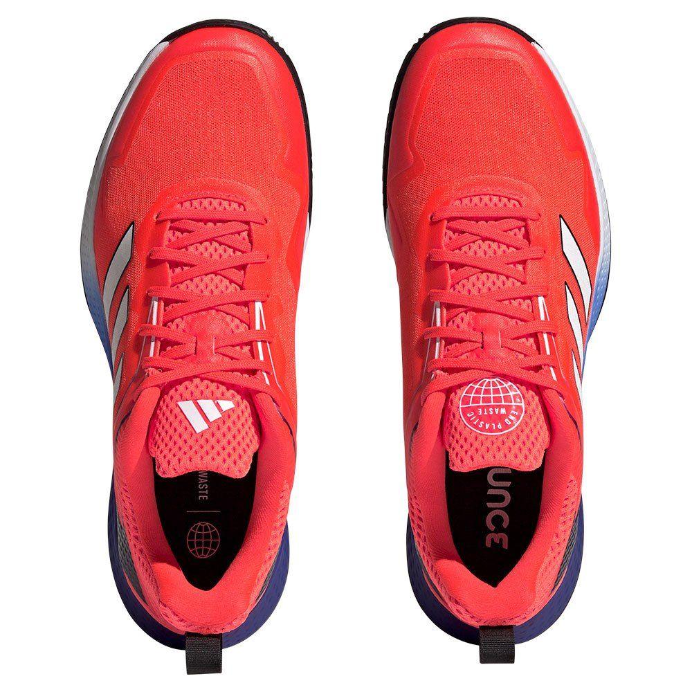 Adidas | Scarpe da Tennis Defiant Speed Clay Solar Red/Cloud White/Blue Fusion - Fabbrica Ski Sises
