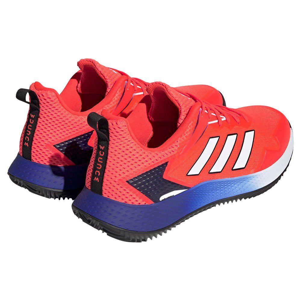 Adidas | Scarpe da Tennis Defiant Speed Clay Solar Red/Cloud White/Blue Fusion - Fabbrica Ski Sises