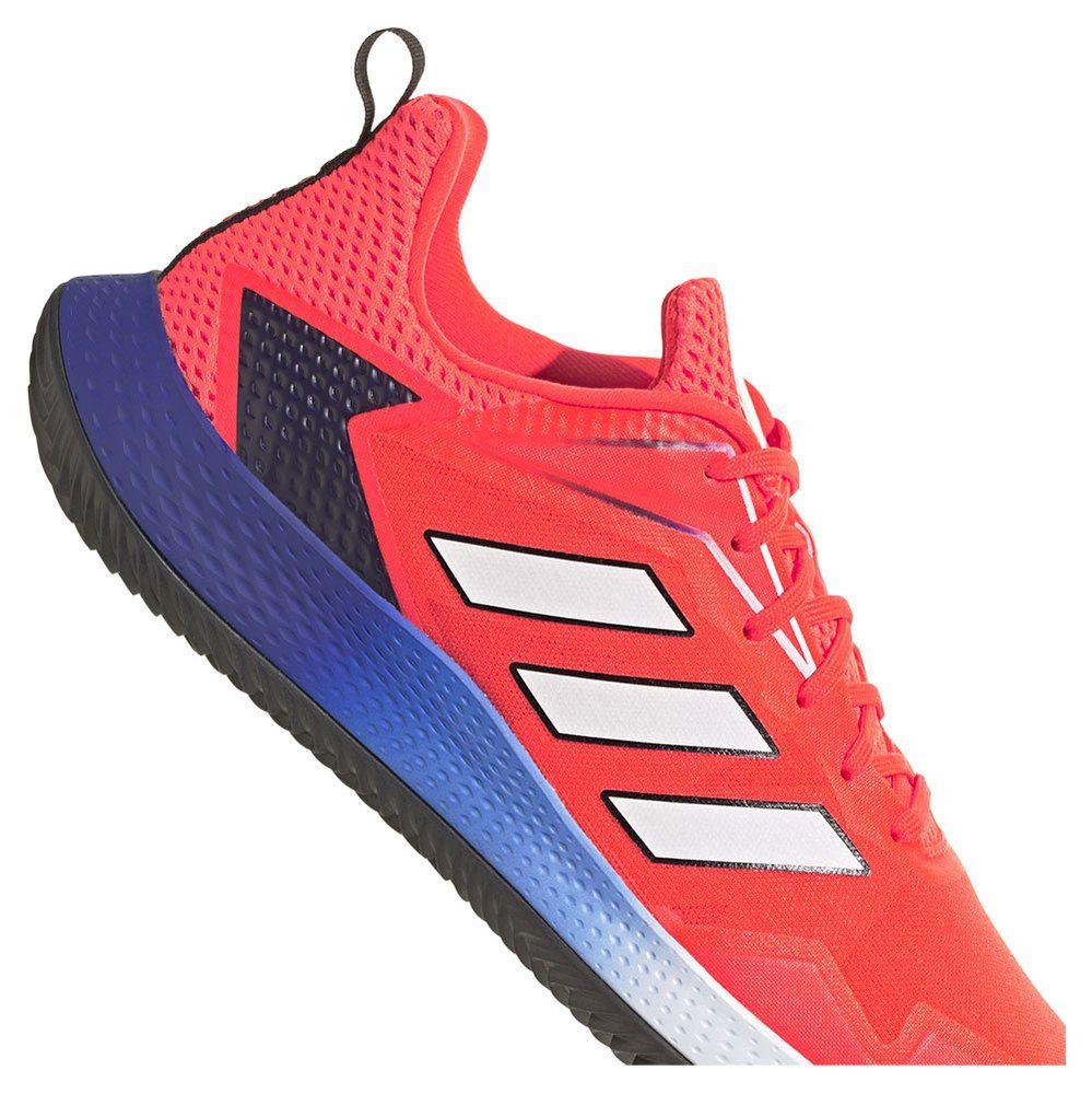 Adidas | Scarpe da Tennis Defiant Speed Clay Solar Red/Cloud White/Blue Fusion - Fabbrica Ski Sises