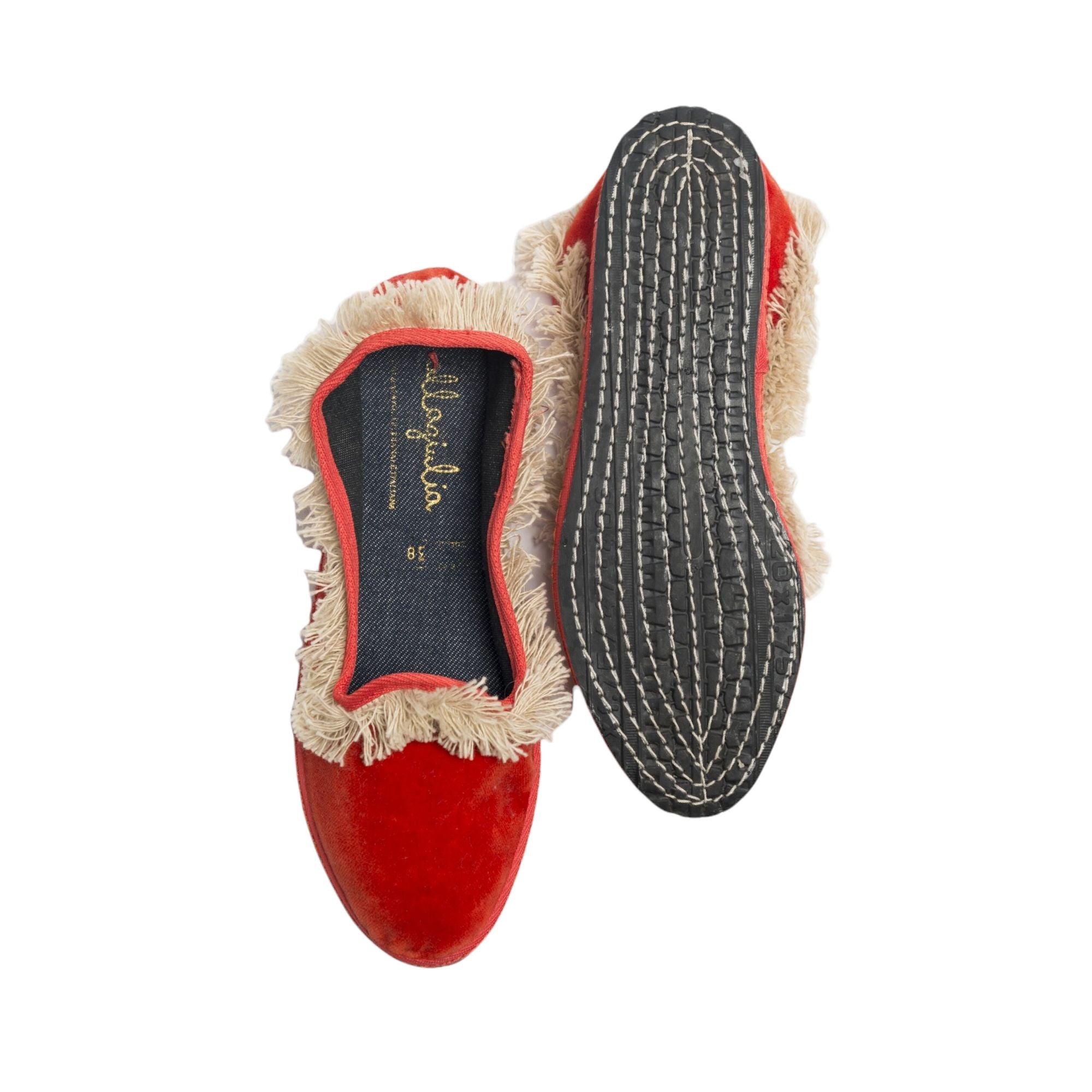 Allagiulia | Scarpe Friulana Venezia Frangia Donna Corallo/Sabbia - Fabbrica Ski Sises