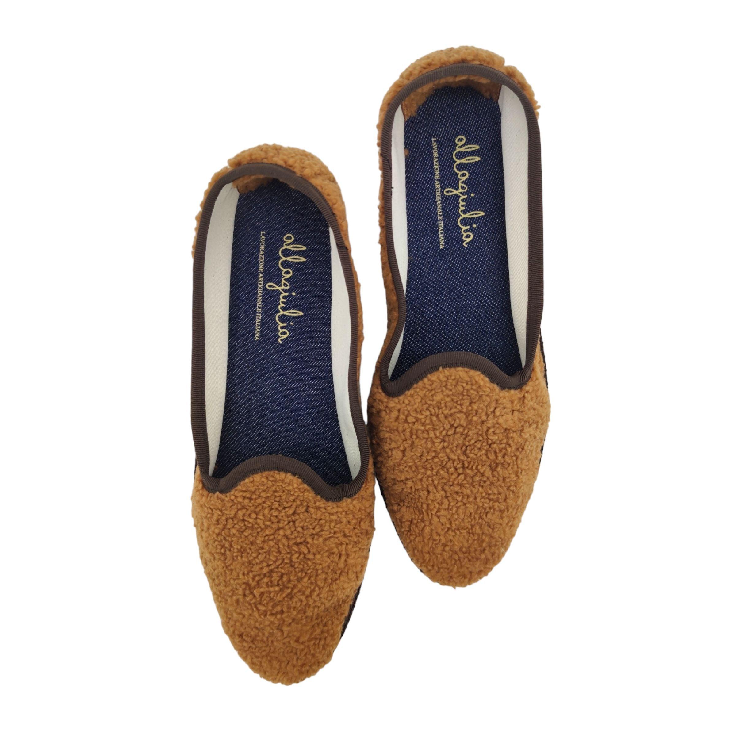 Allagiulia | Scarpe Pantelleria Sherpa Donna Cognac - Fabbrica Ski Sises