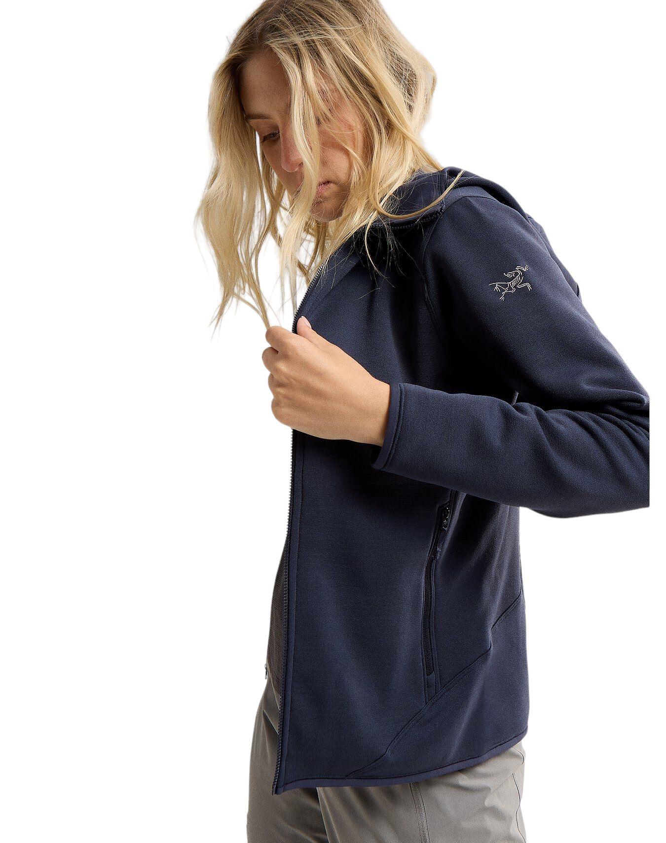 Arc'Teryx | Maglia Kyanite Hoody Donna Black Sapphire - Fabbrica Ski Sises