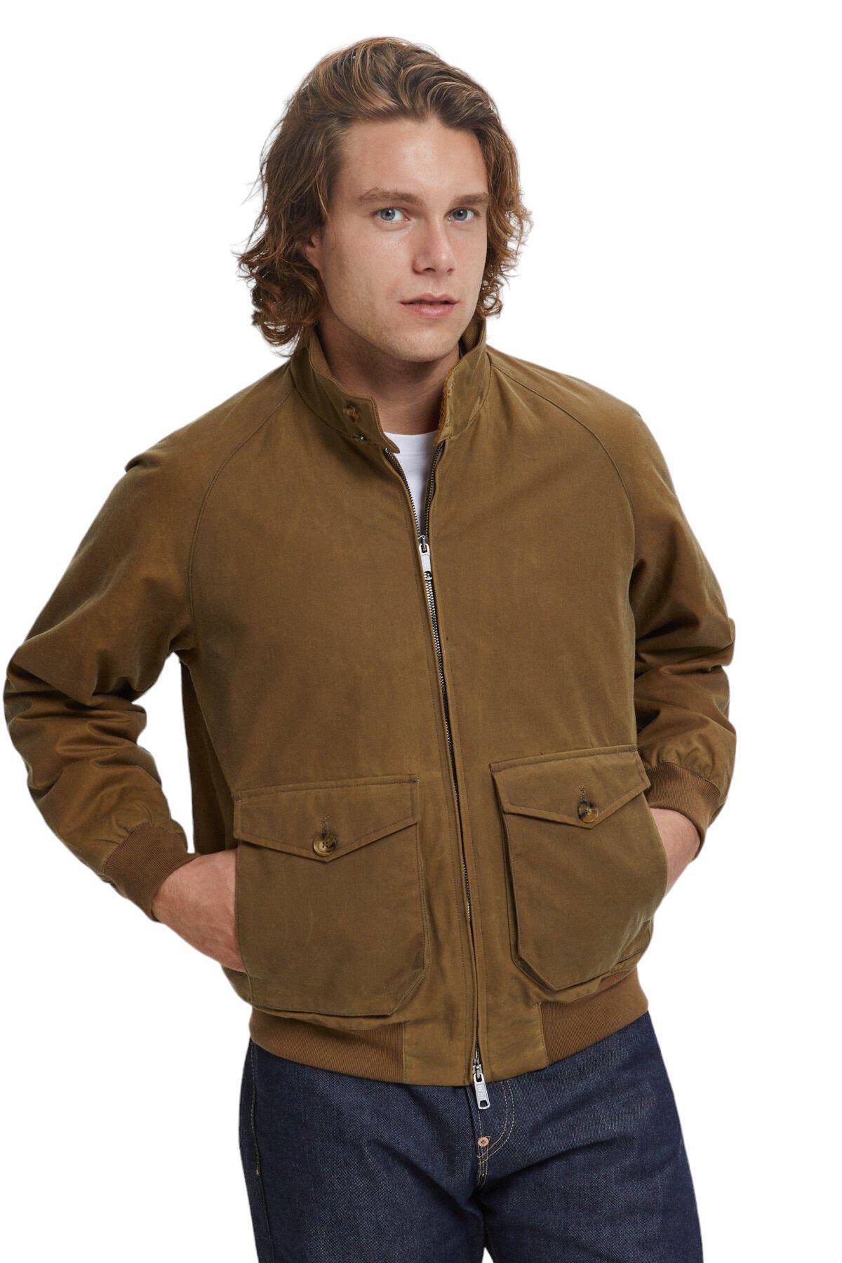Baracuta | Giacca Waxed G9 Pocket Uomo Tan - Fabbrica Ski Sises