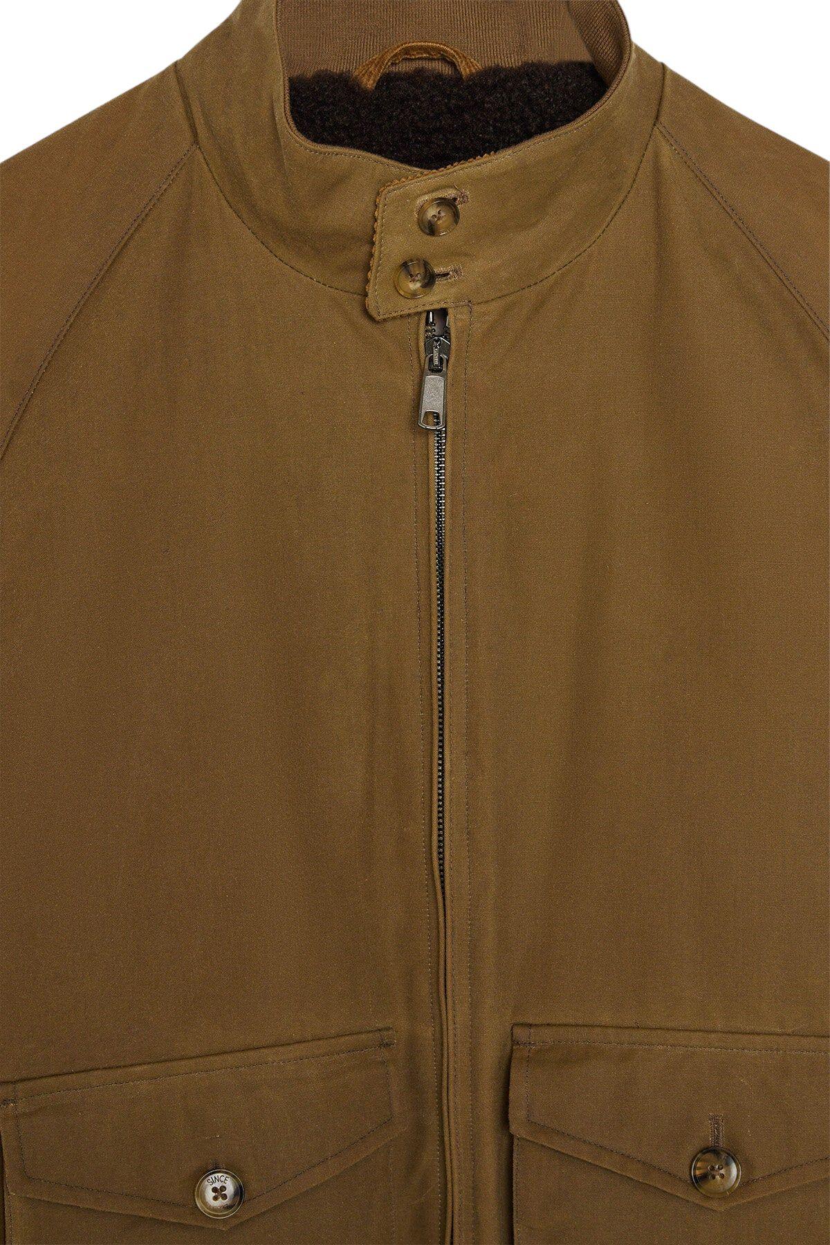 Baracuta | Giacca Waxed G9 Pocket Uomo Tan - Fabbrica Ski Sises
