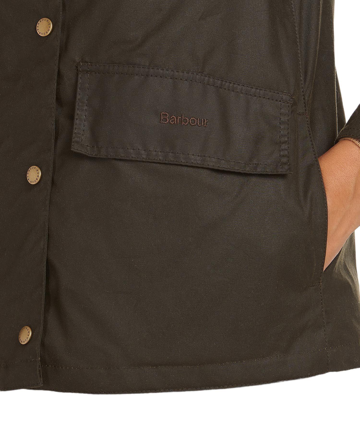 Barbour | Giacca Avon Wax Donna Olive/Classic - Fabbrica Ski Sises