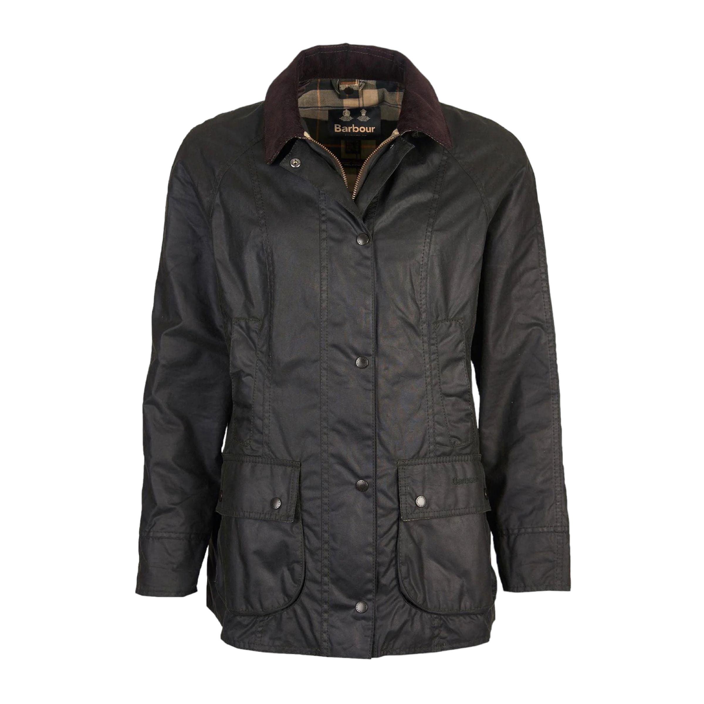 Barbour | Giacca Beadnell Wax Donna Sege - Fabbrica Ski Sises