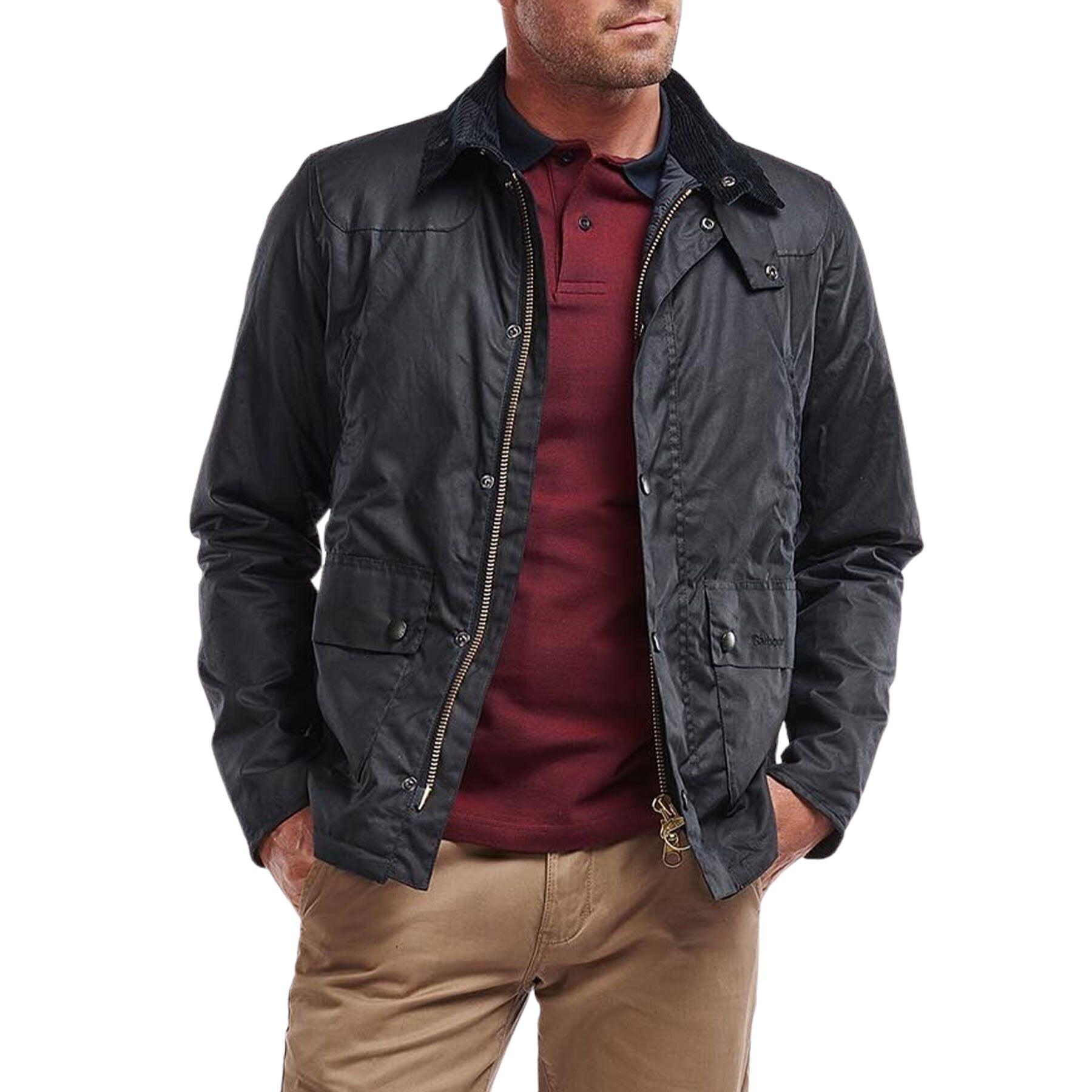 Barbour | Giacca Reelin Wax Uomo Navy - Fabbrica Ski Sises