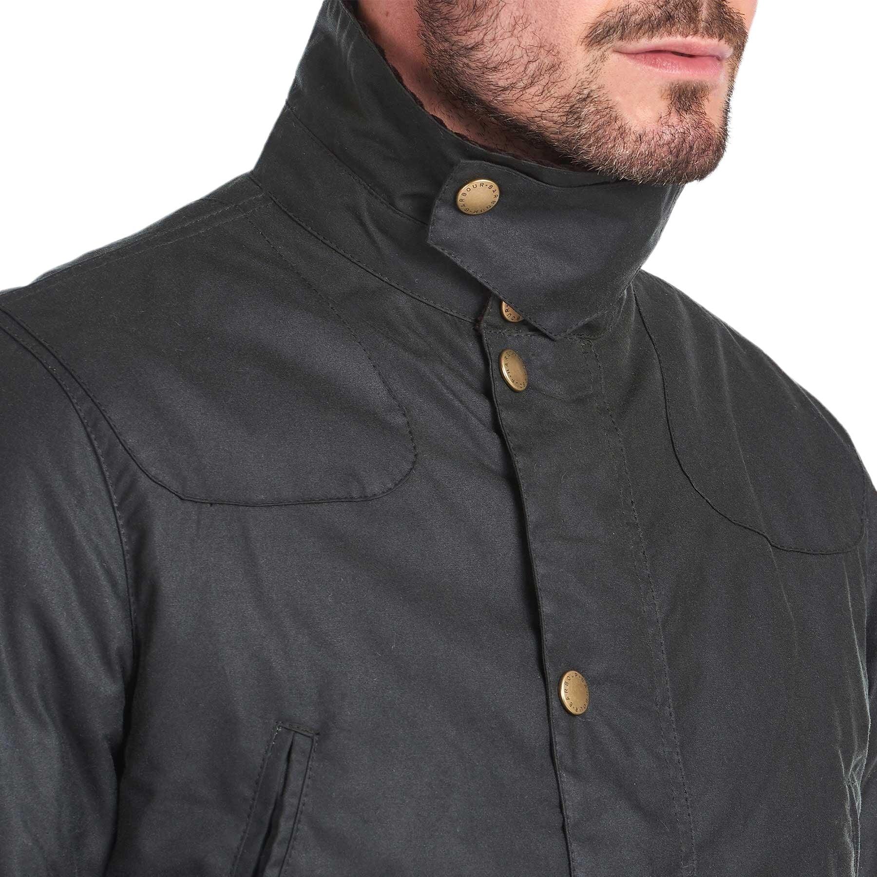 Barbour | Giacca Reelin Wax Uomo Sage - Fabbrica Ski Sises