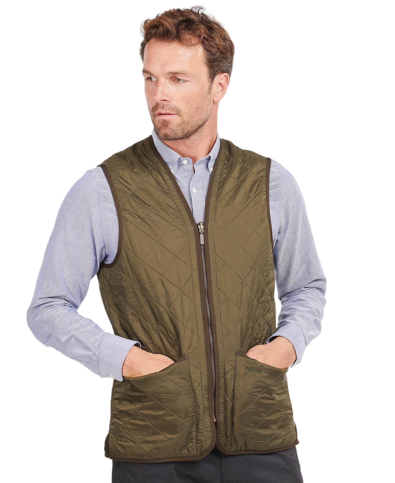 Barbour | Gilet Polarquilt Waistcoat Zip-In Liner Uomo Olive - Fabbrica Ski Sises