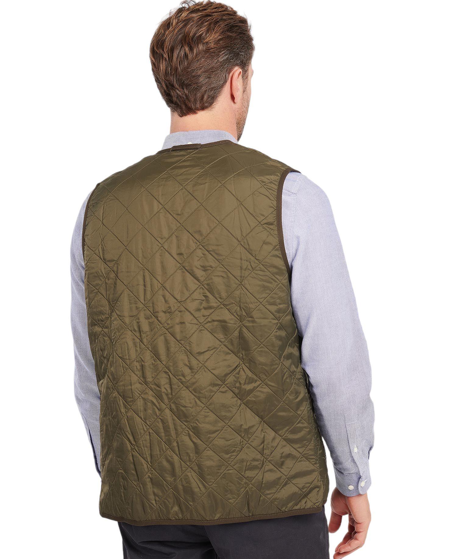 Barbour | Gilet Polarquilt Waistcoat Zip-In Liner Uomo Olive - Fabbrica Ski Sises