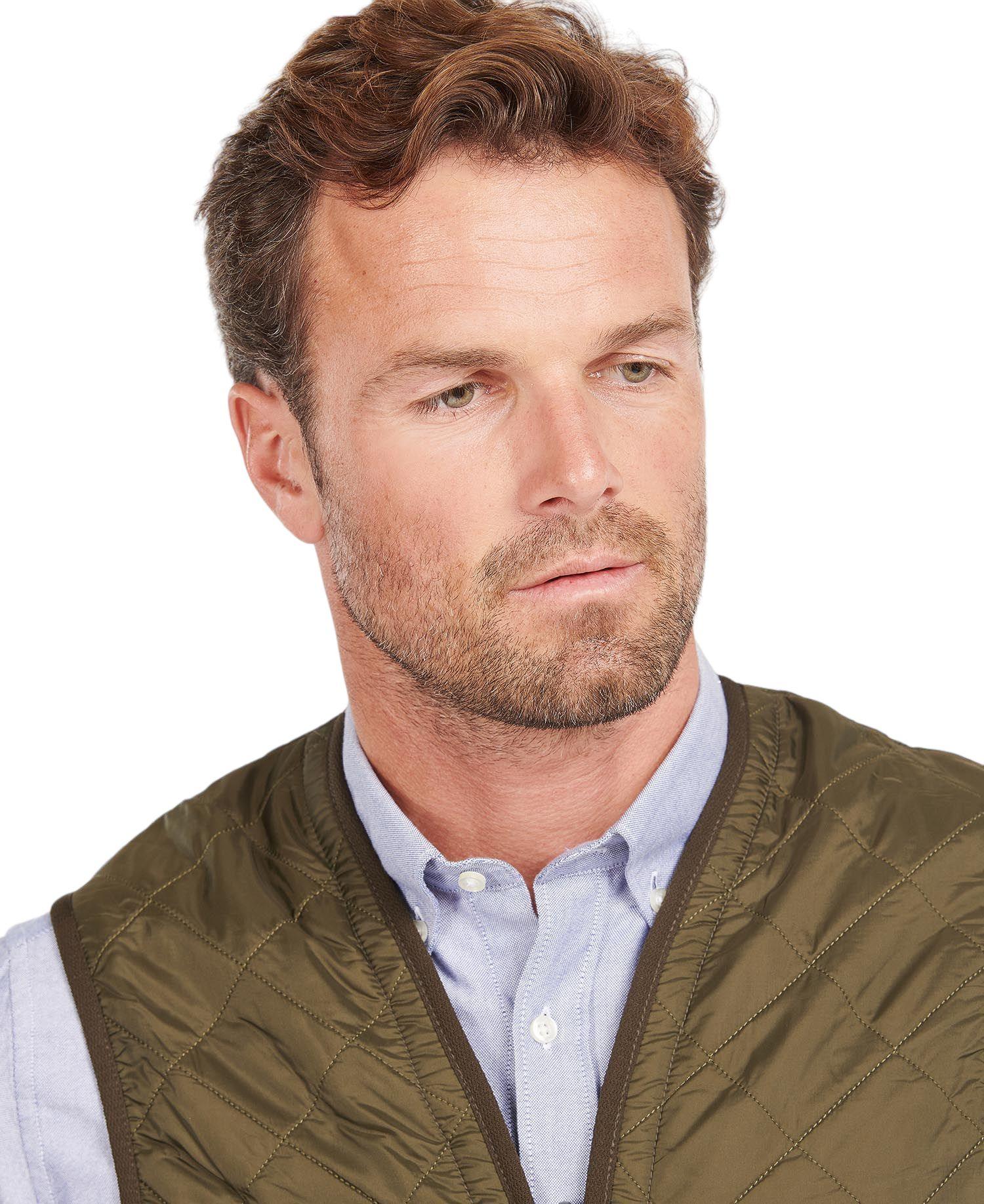 Barbour | Gilet Polarquilt Waistcoat Zip-In Liner Uomo Olive - Fabbrica Ski Sises