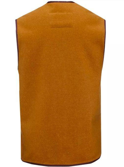 Barbour | Gilet Warm Pile Lining Waistcoat Zipin Uomo Beige - Fabbrica Ski Sises