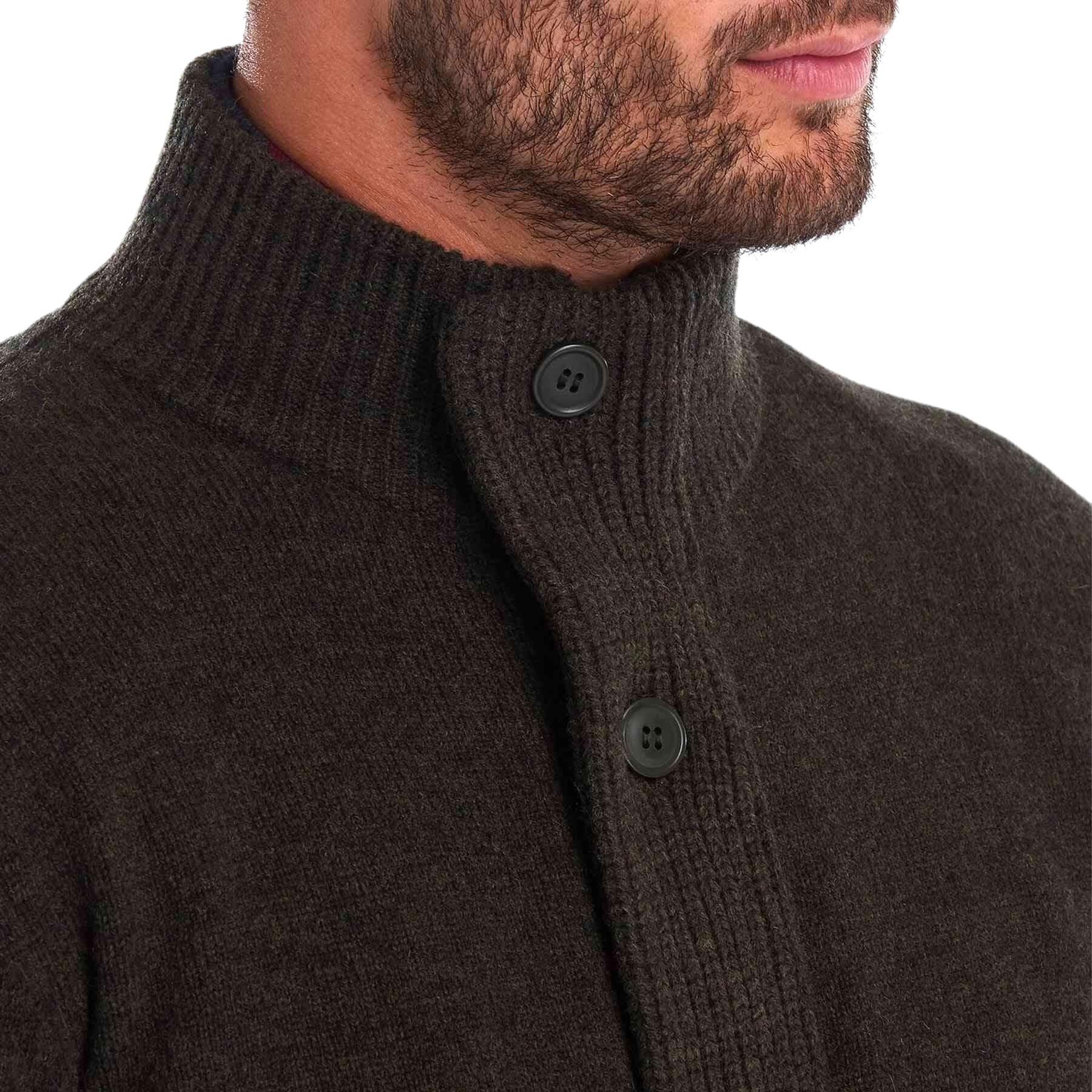 Barbour | Maglia Patch Zip Thru Uomo Seaweed - Fabbrica Ski Sises