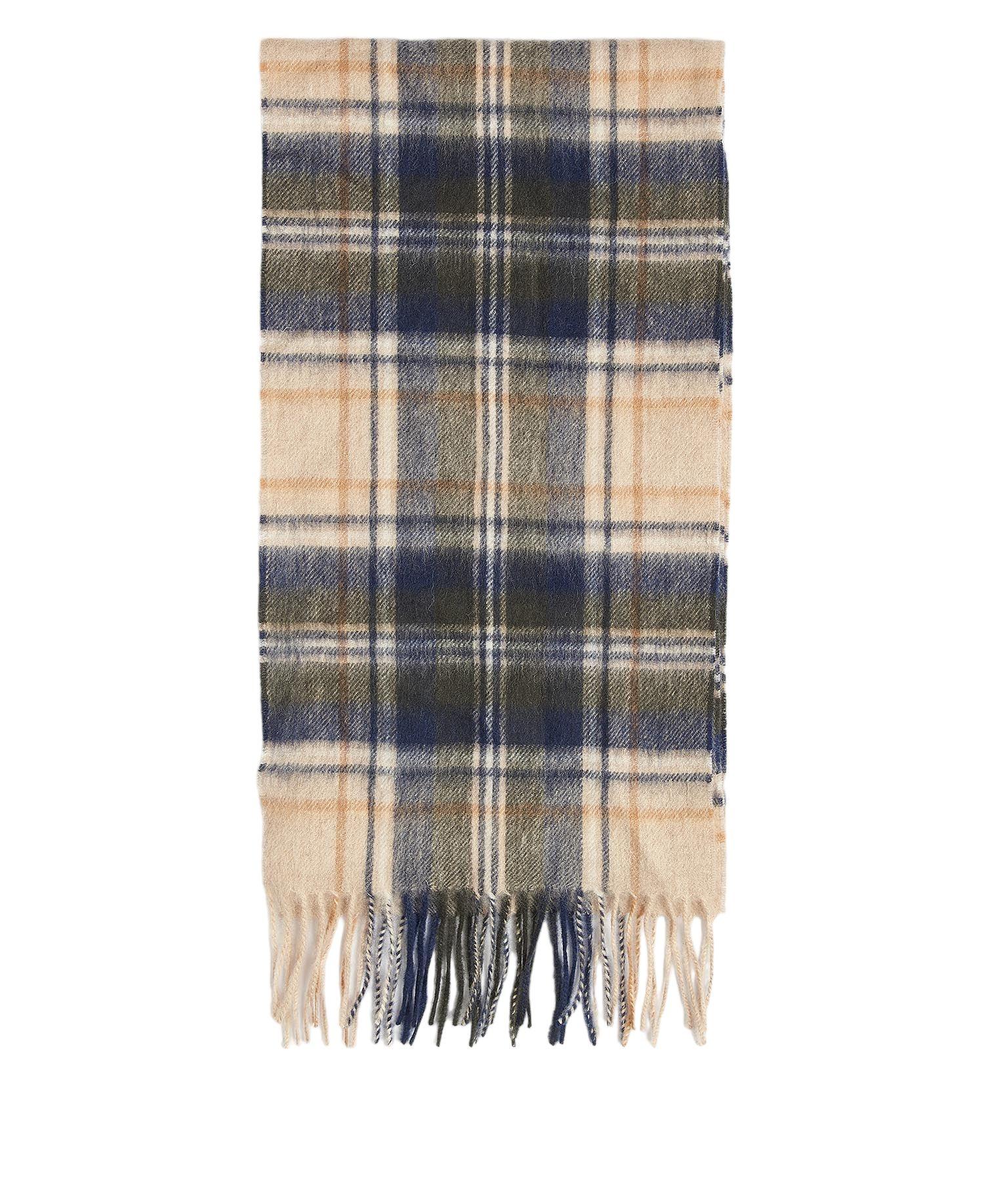 Barbour | Sciarpa New Check Tartan Uomo Sand Beige Plaid - Fabbrica Ski Sises