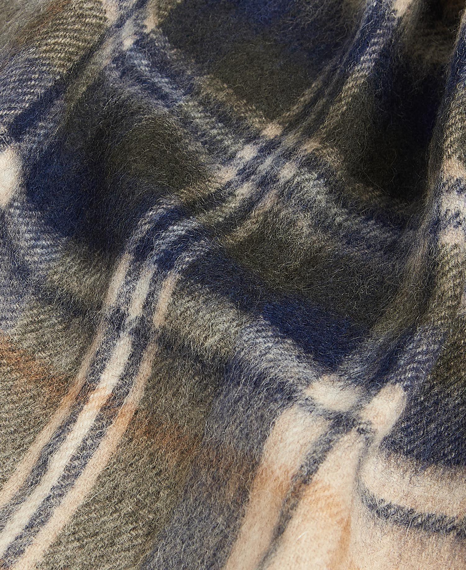 Barbour | Sciarpa New Check Tartan Uomo Sand Beige Plaid - Fabbrica Ski Sises
