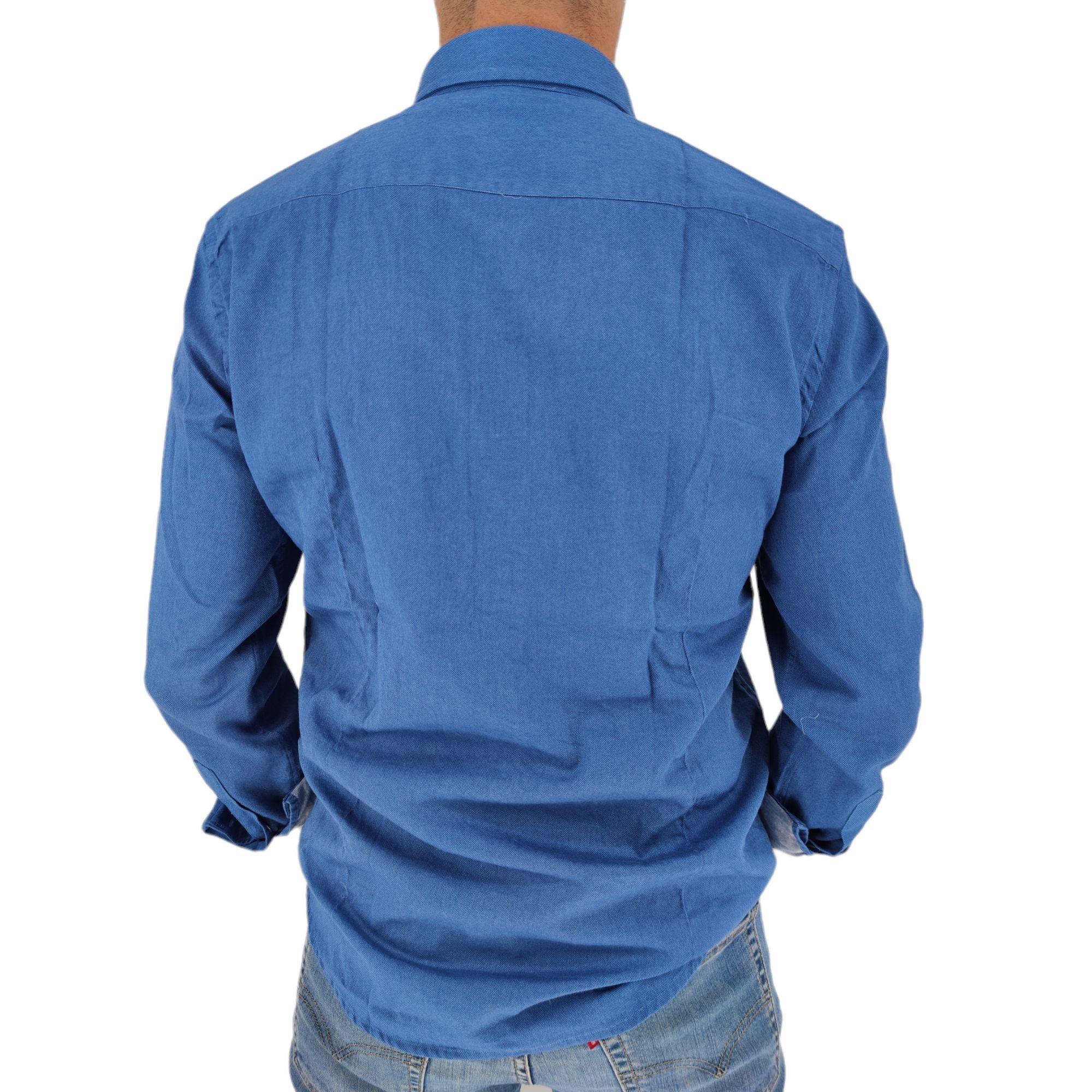 Bastoncino | Camicia Simo Uomo Cobalt Blue - Fabbrica Ski Sises