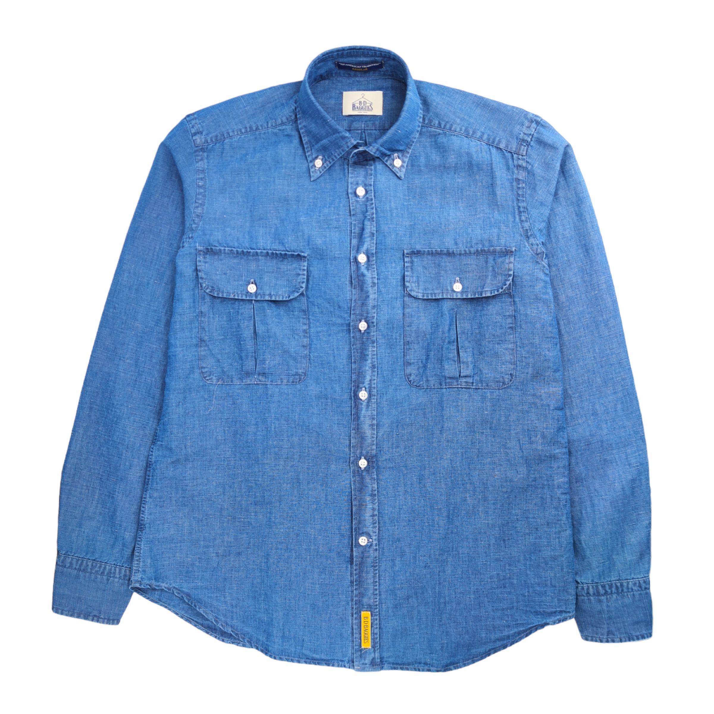 Bd Baggies | Camicia Bradford Uomo Denim Blue - Fabbrica Ski Sises