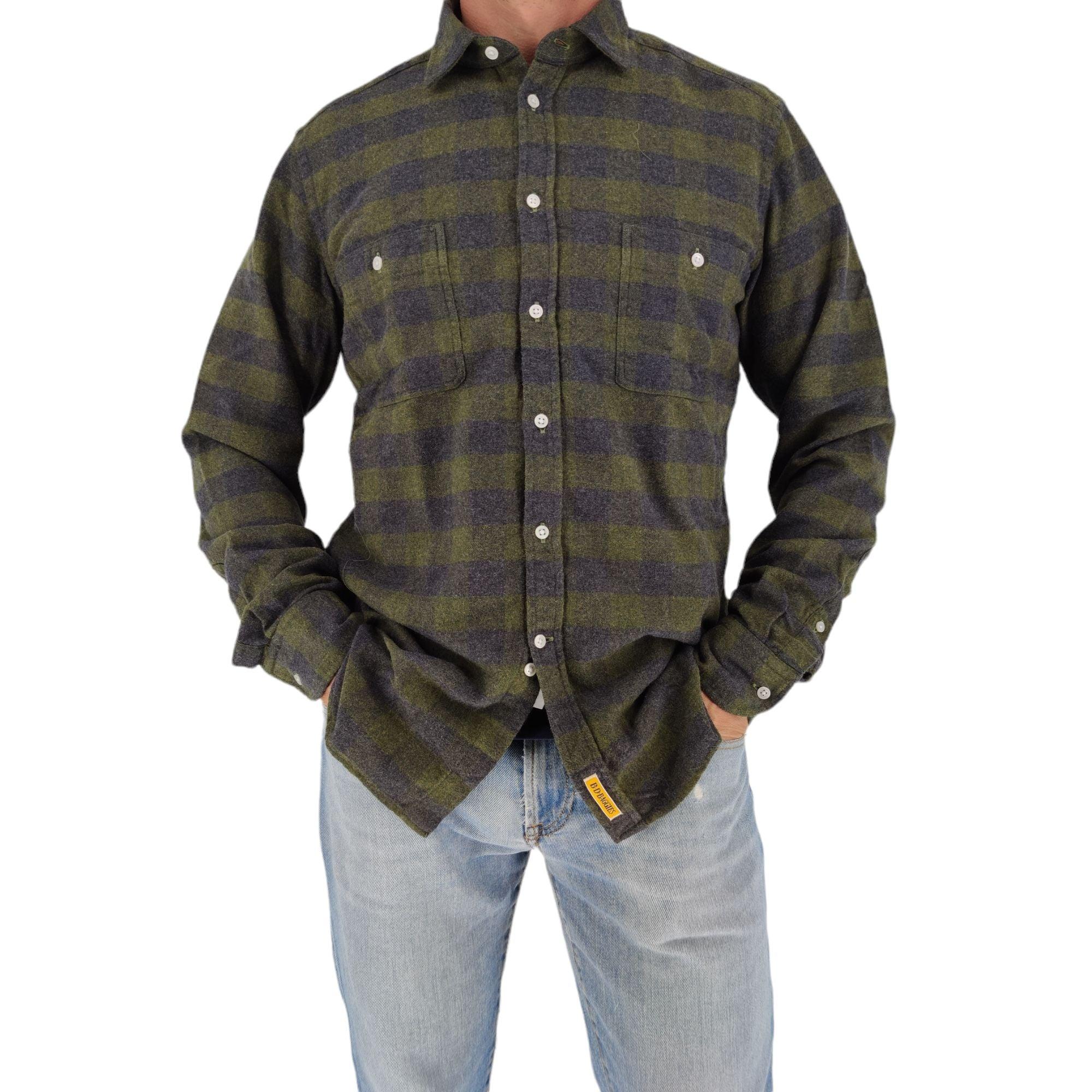 Bd Baggies | Camicia Maine Uomo Green/Blue - Fabbrica Ski Sises