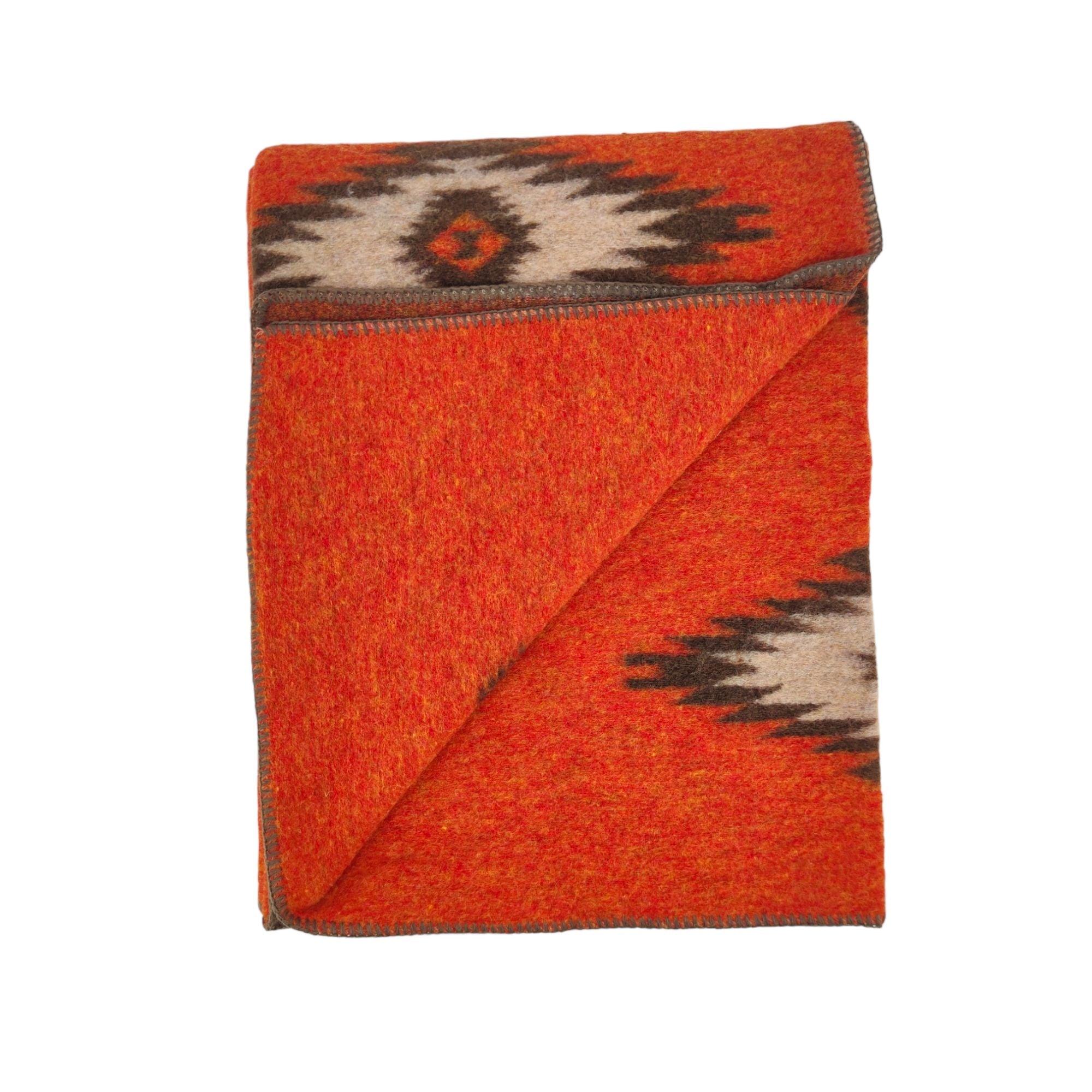 Biella Fabrics | Coperta Oregon Orange - Fabbrica Ski Sises