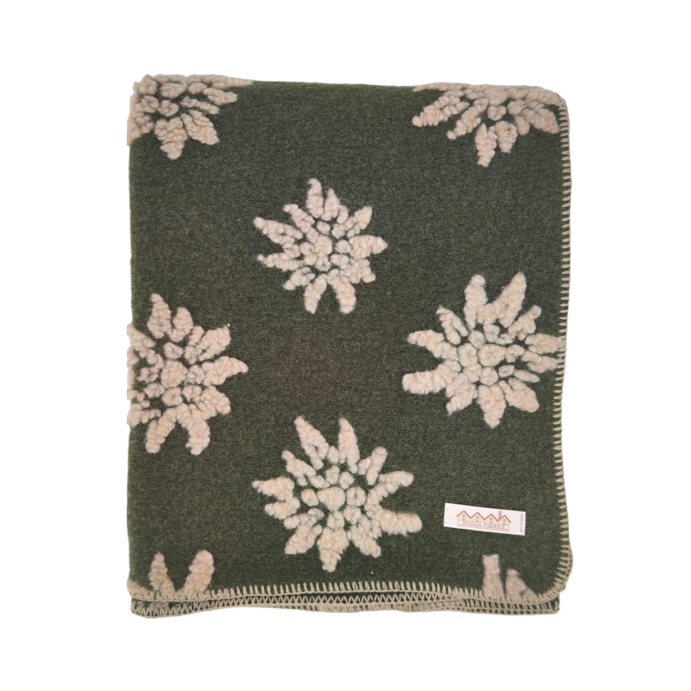 Biella Fabrics | Coperta Stella Pinewood/Natural - Fabbrica Ski Sises