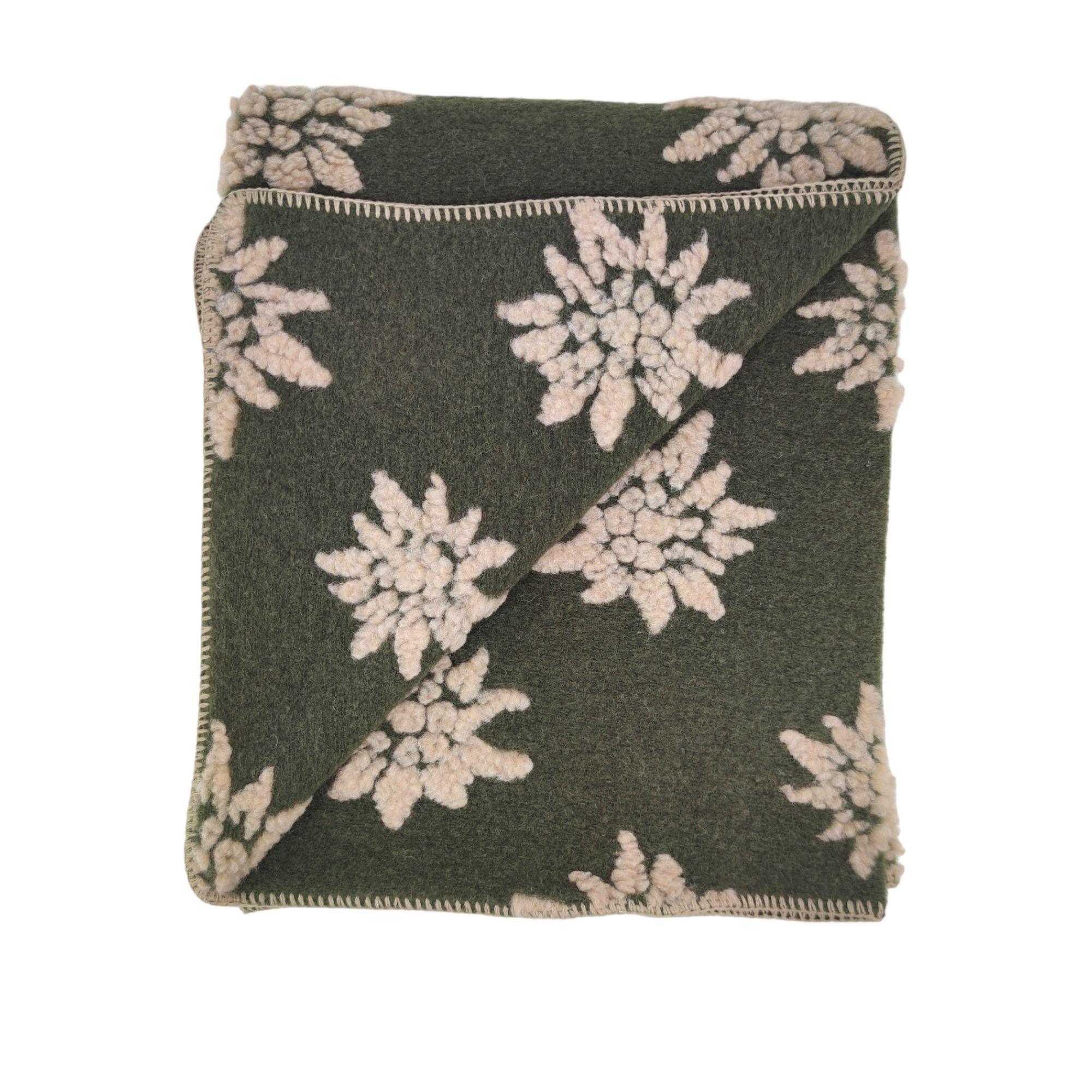 Biella Fabrics | Coperta Stella Pinewood/Natural - Fabbrica Ski Sises