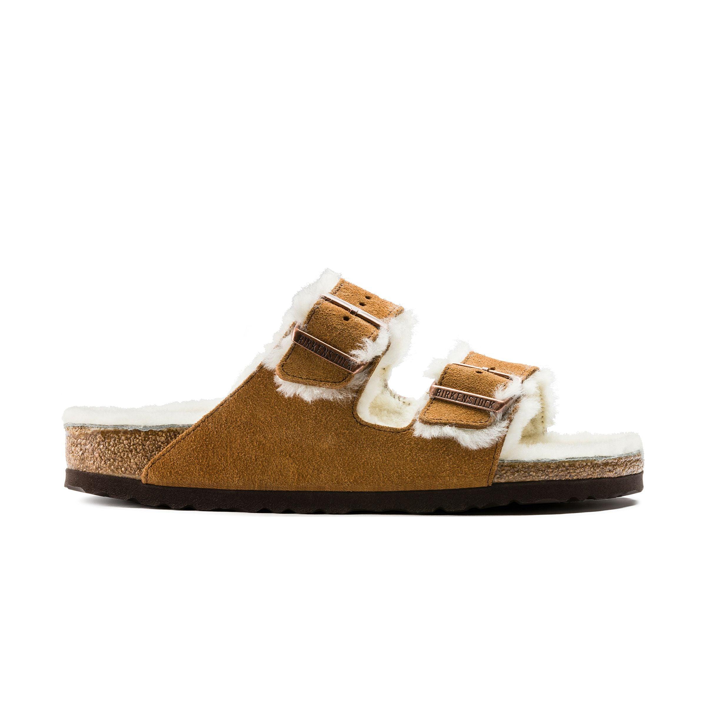 Birkenstock | Sandali Arizona Shearling Mink - Fabbrica Ski Sises